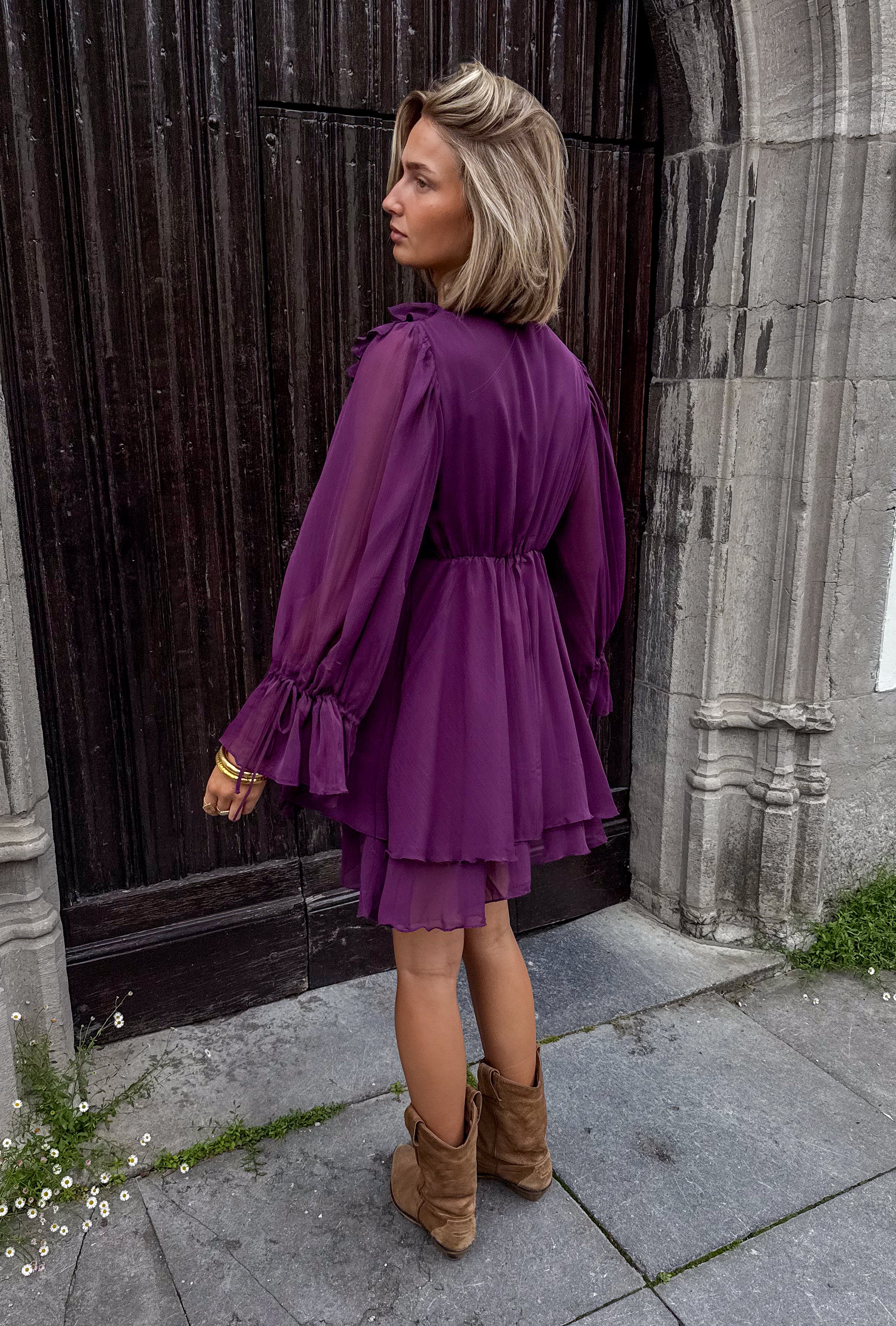 Sienna Dress Deep Purple