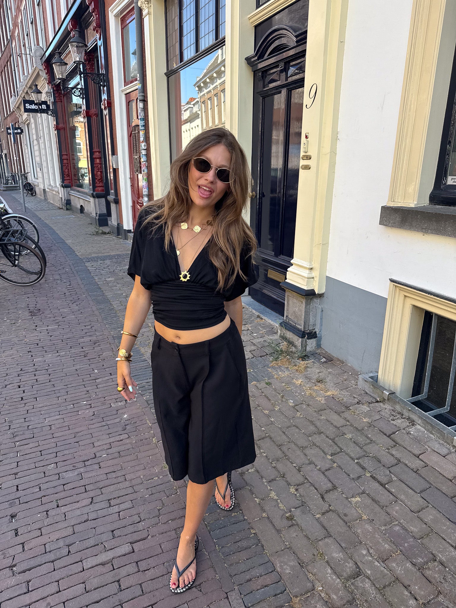 Sofie Bermuda Zwart