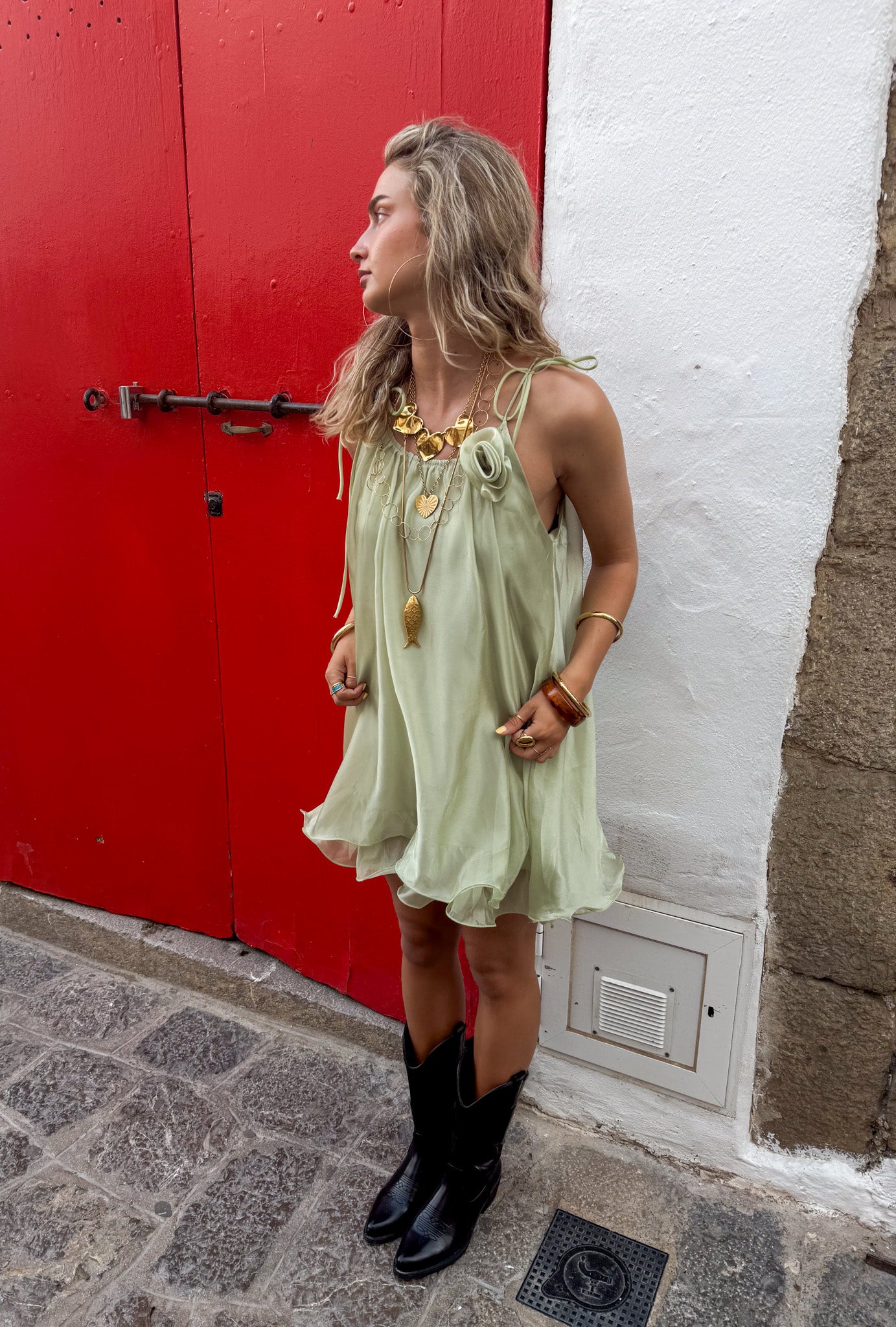 Solene Dress Green