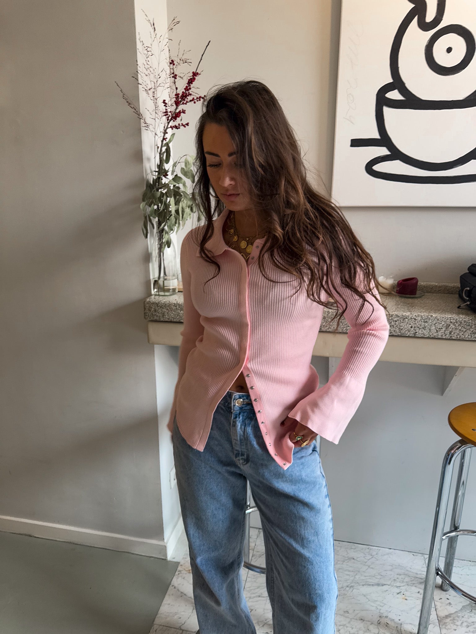 Sophia Vest Pink
