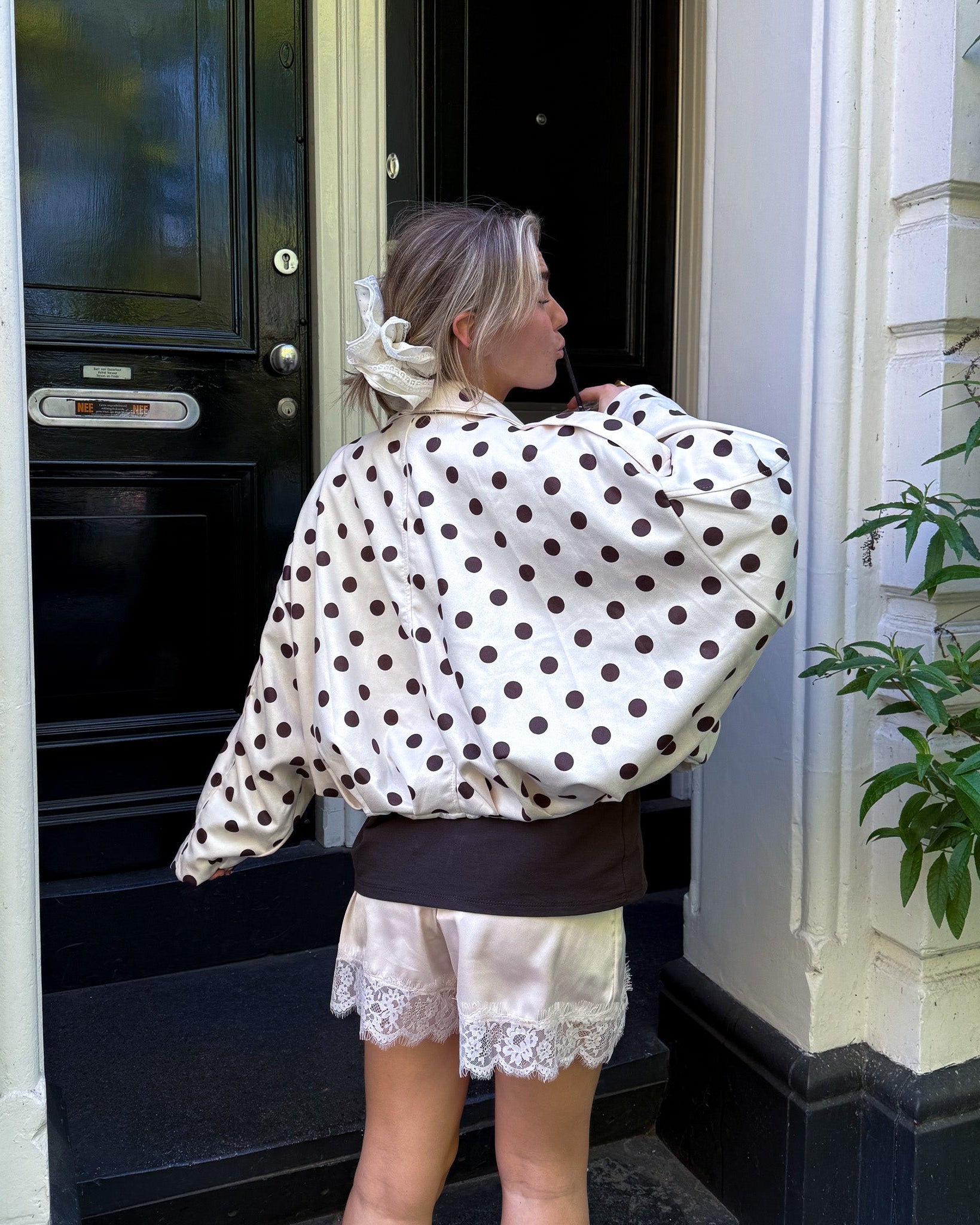 Spirit Stippen Jacket Creme