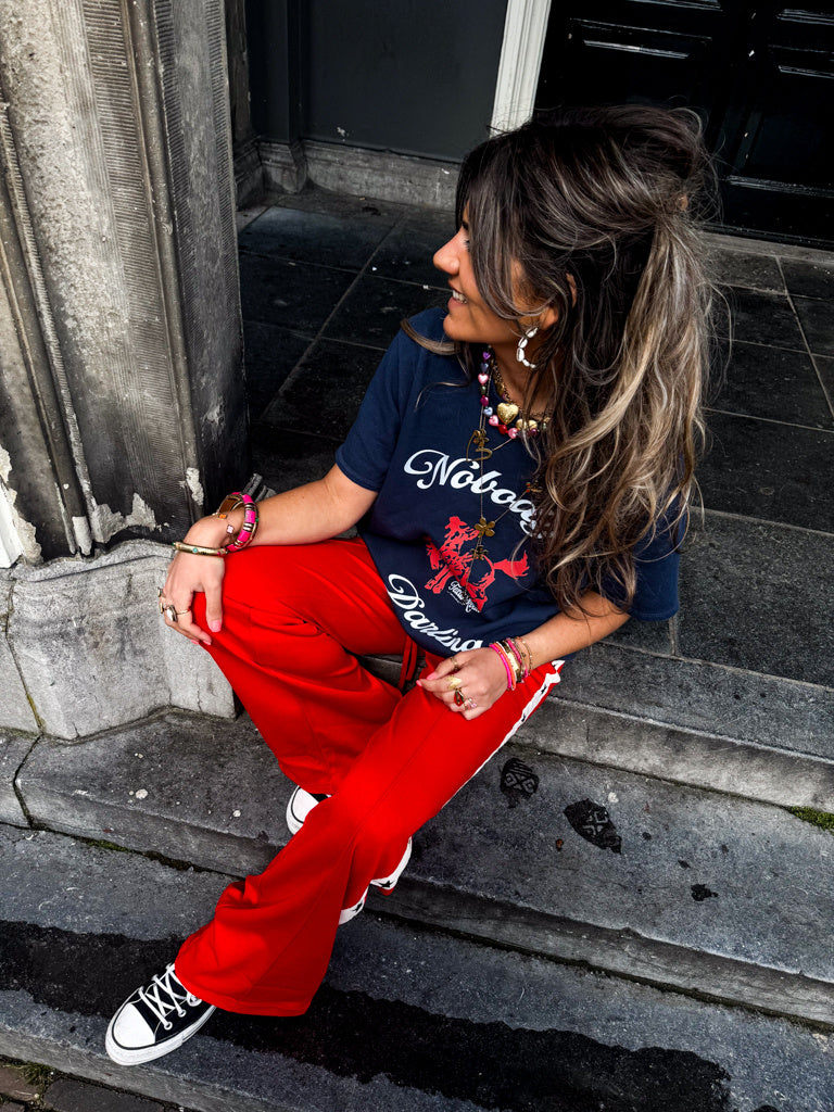 Star Joggings Pants | Red