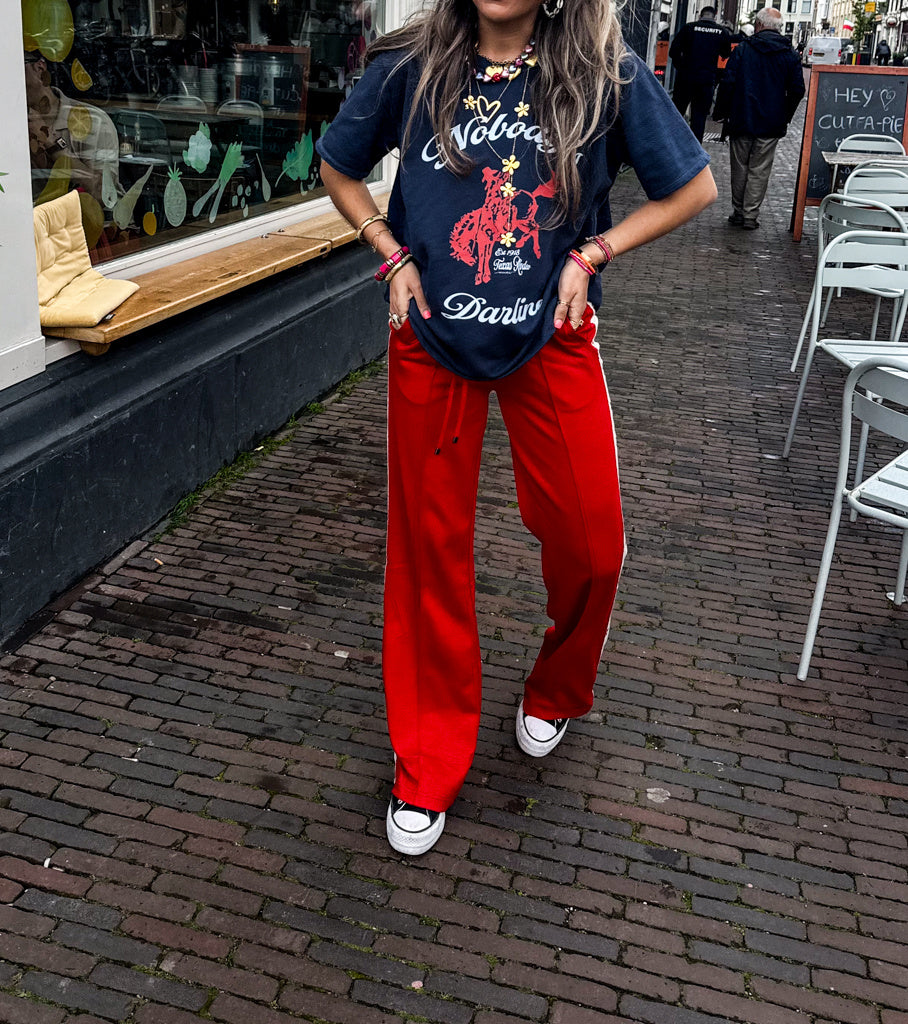 Star Joggings Pants | Red