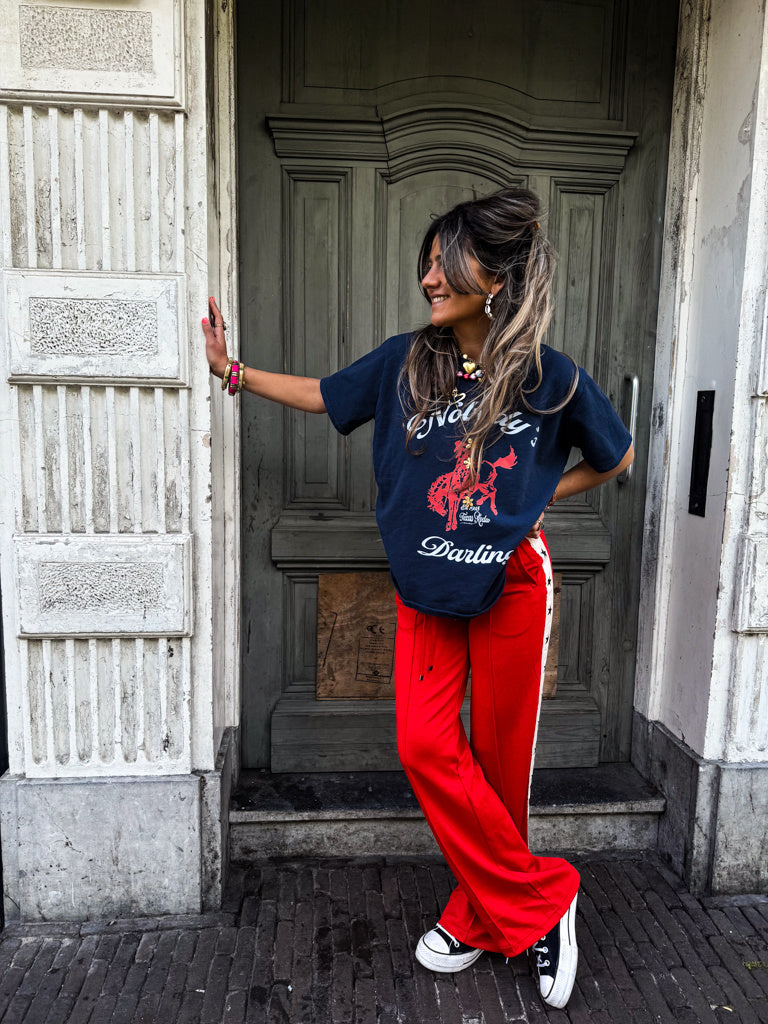 Star Joggings Pants | Red