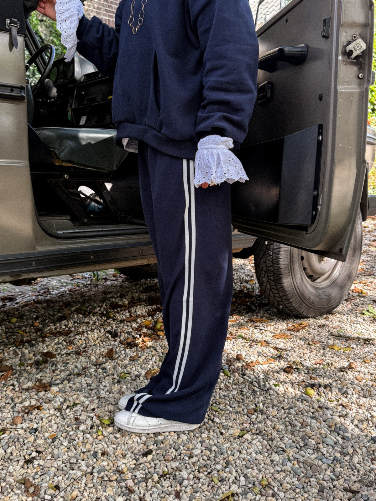 Striped Pants | Navy