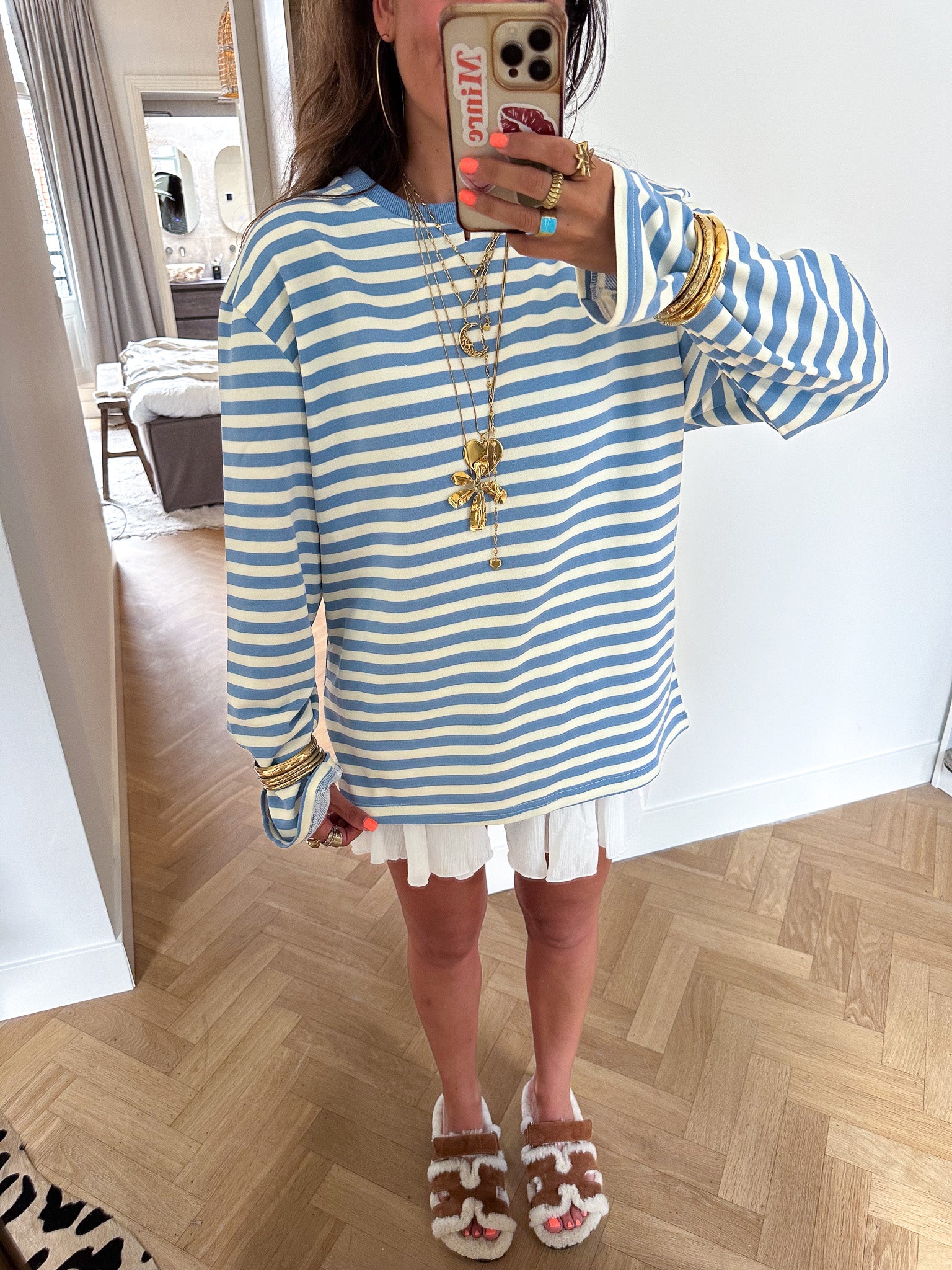 Stripes on Stripes Longsleeve Blue