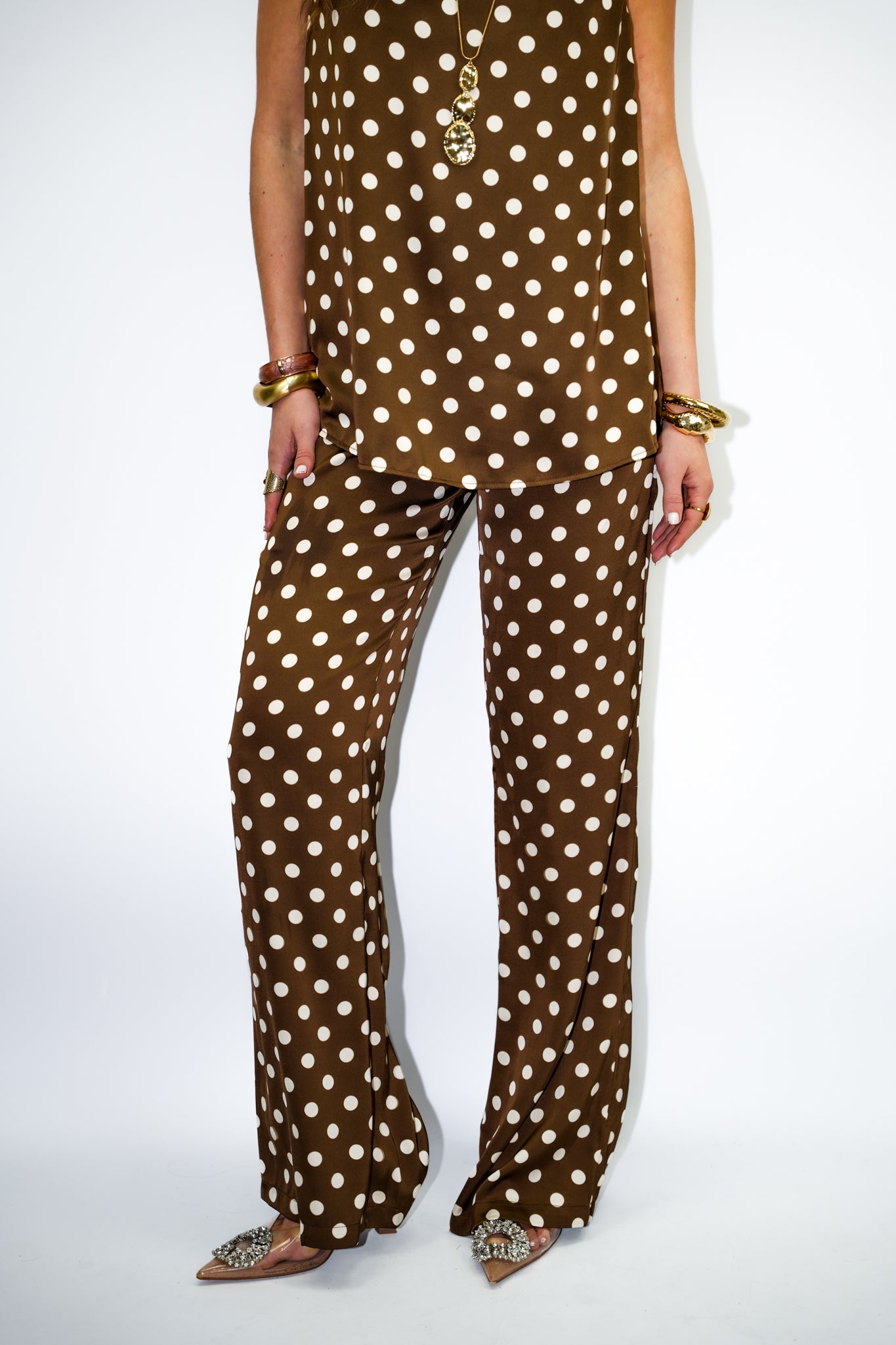 Sway Pants Brown Dots