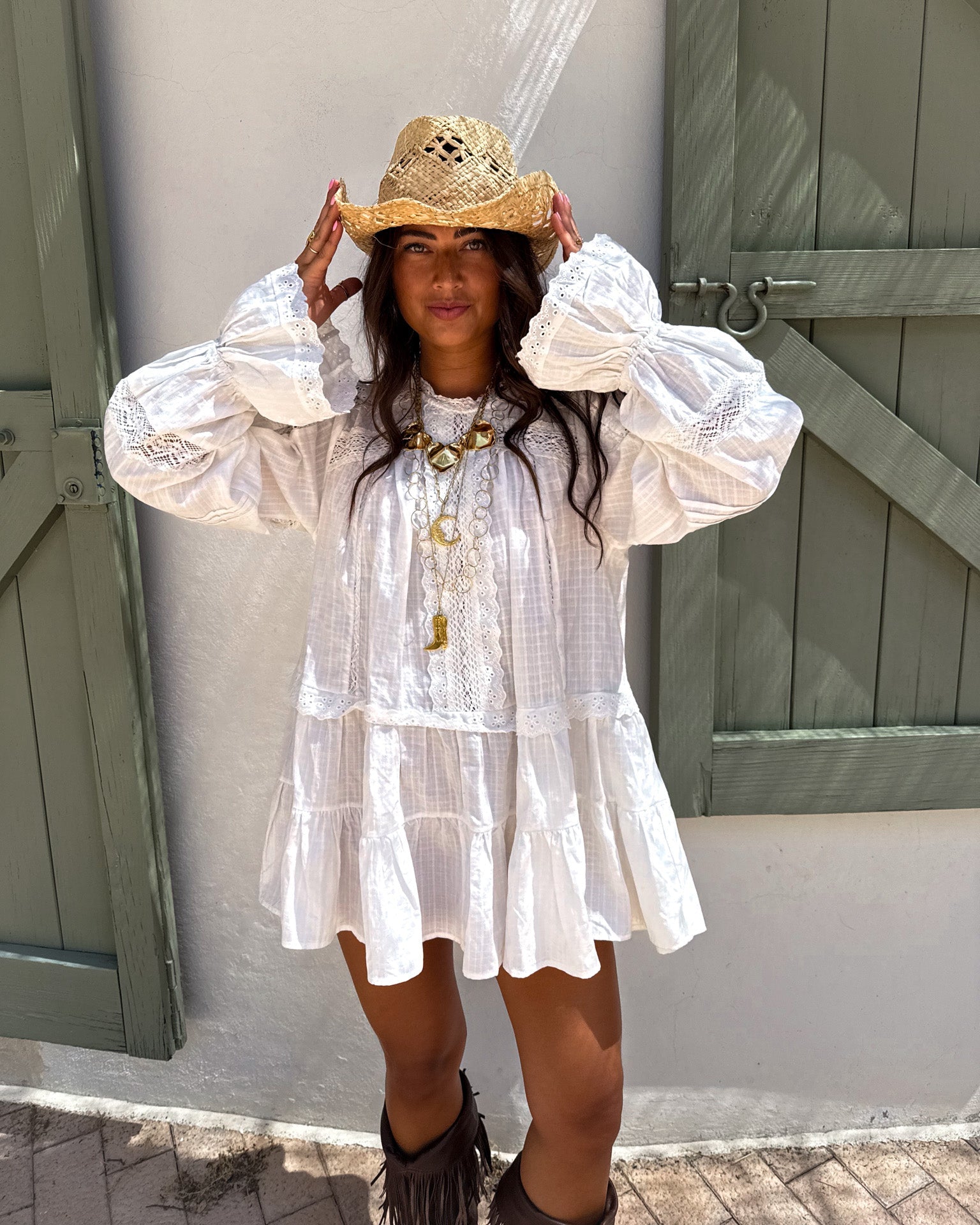 Talaia Dress White