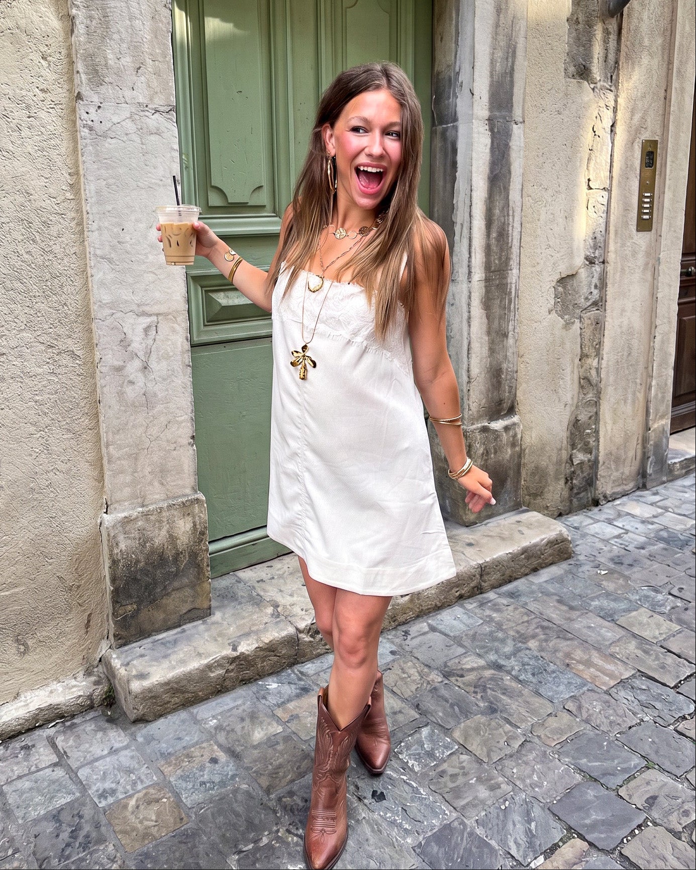 Tate Jurk Beige