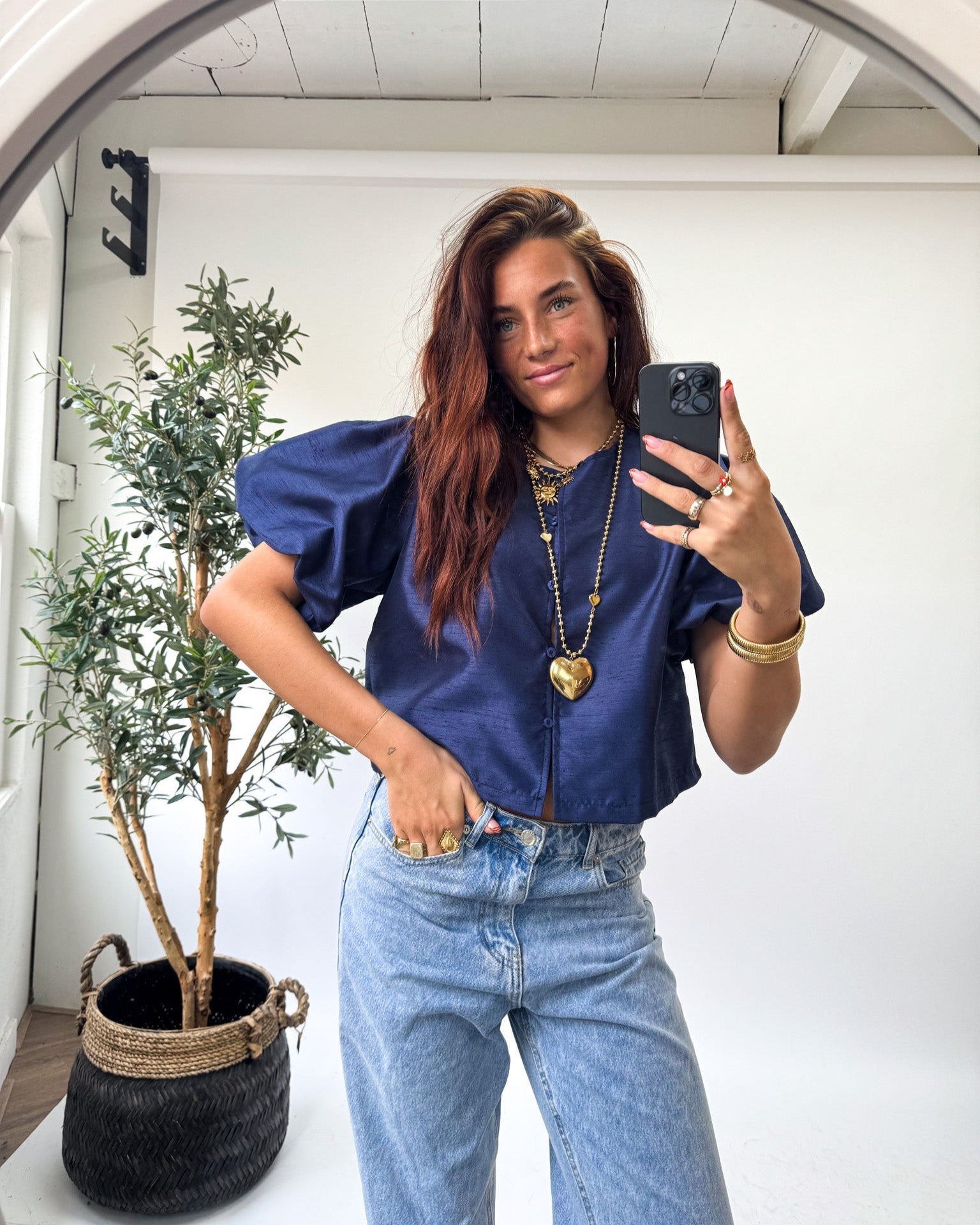 Teaux Top Navy
