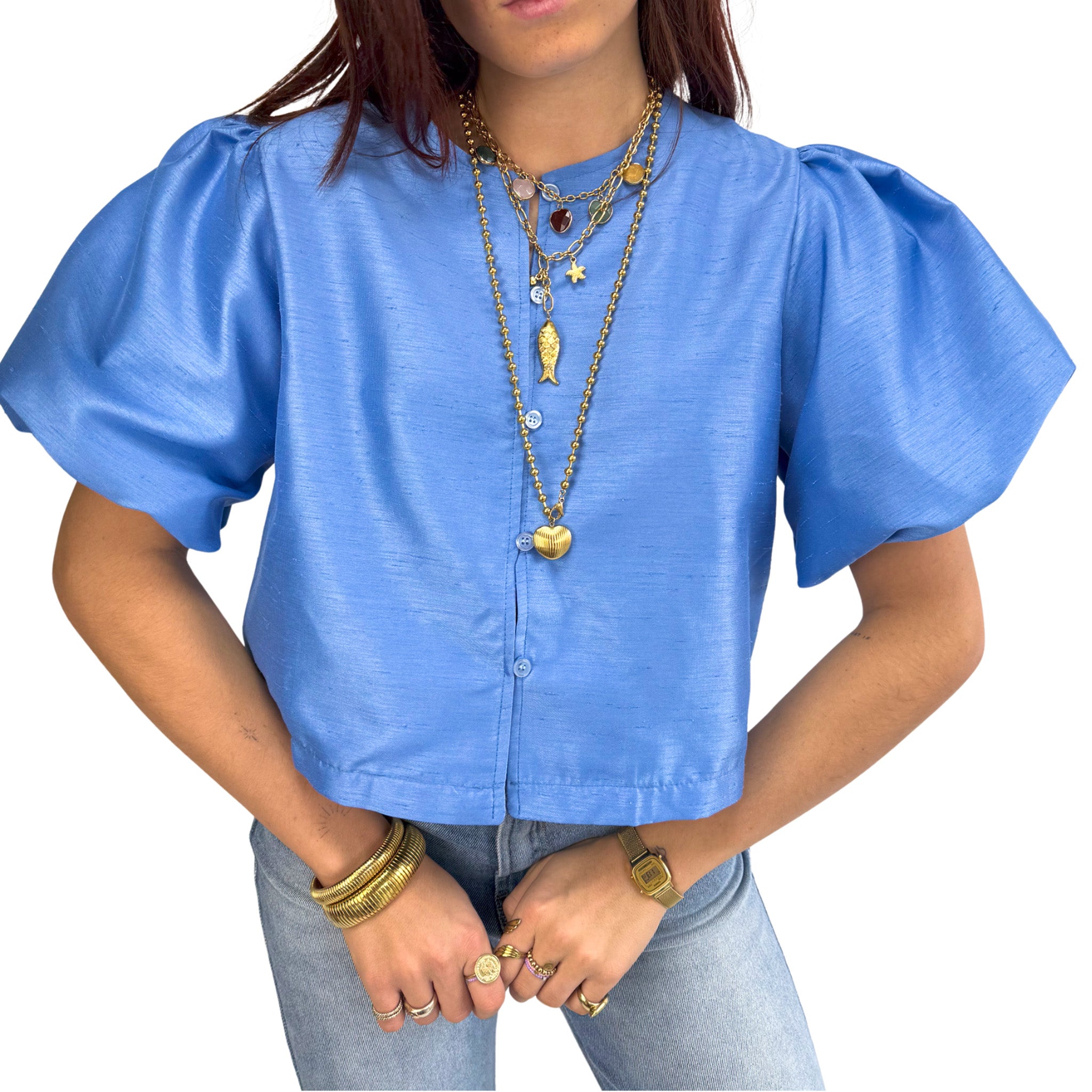 Teaux Top Skye Blue