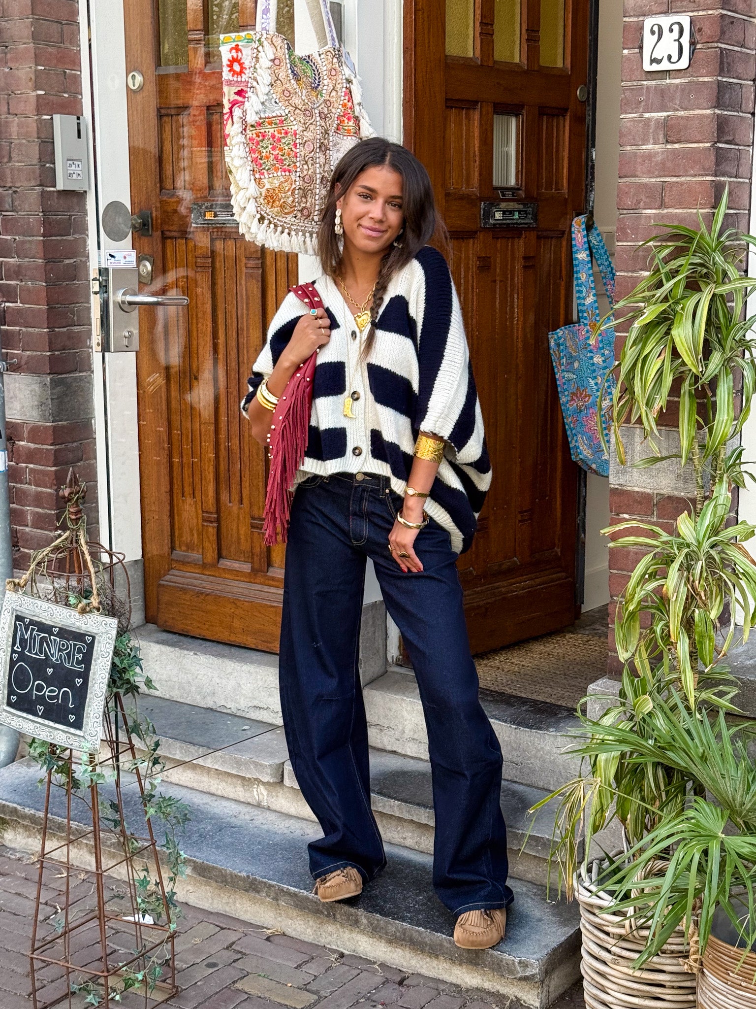 Baggy Balloon Fit Jeans Midnight Blue