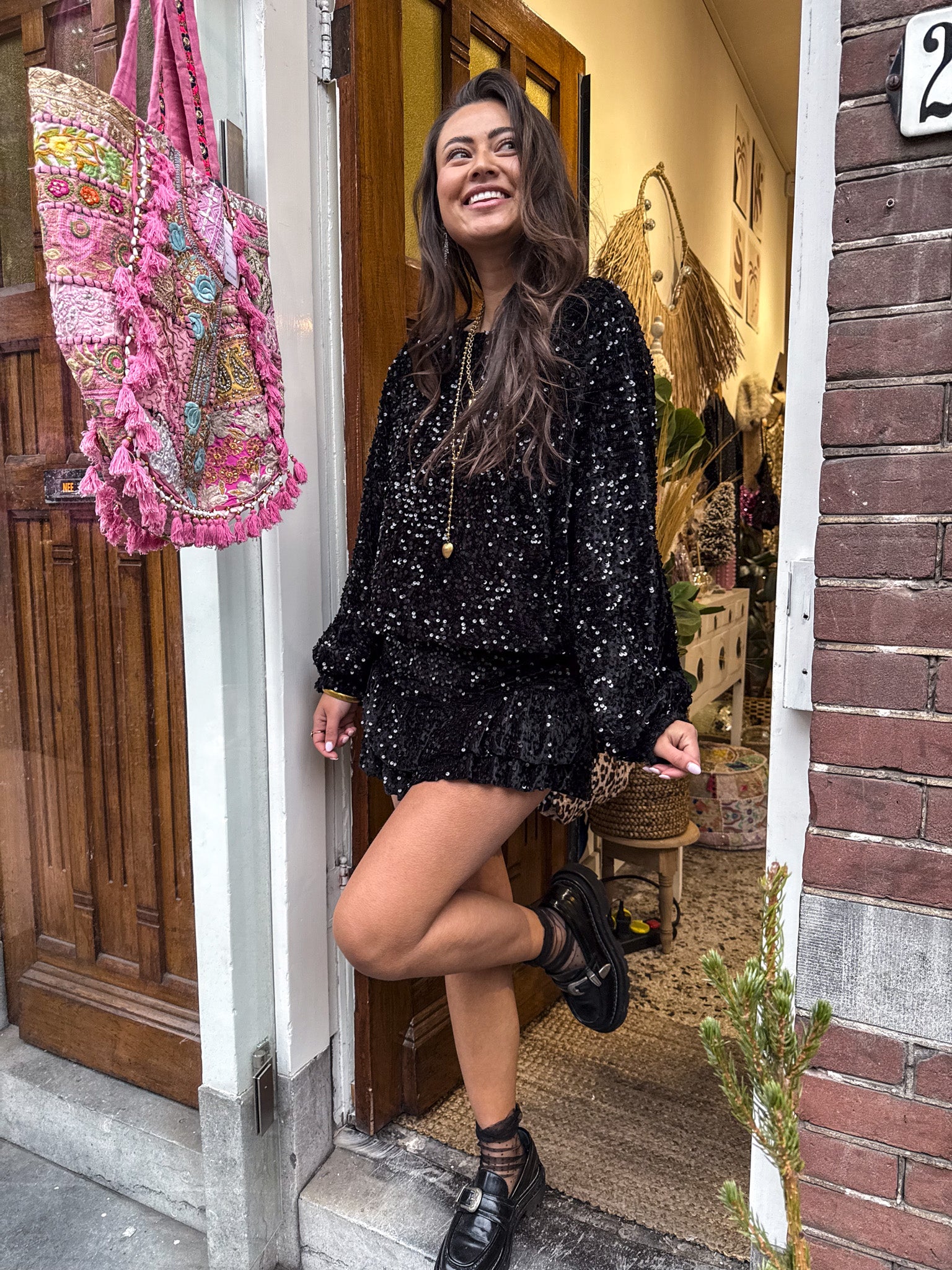 Timeless Charm Top Black