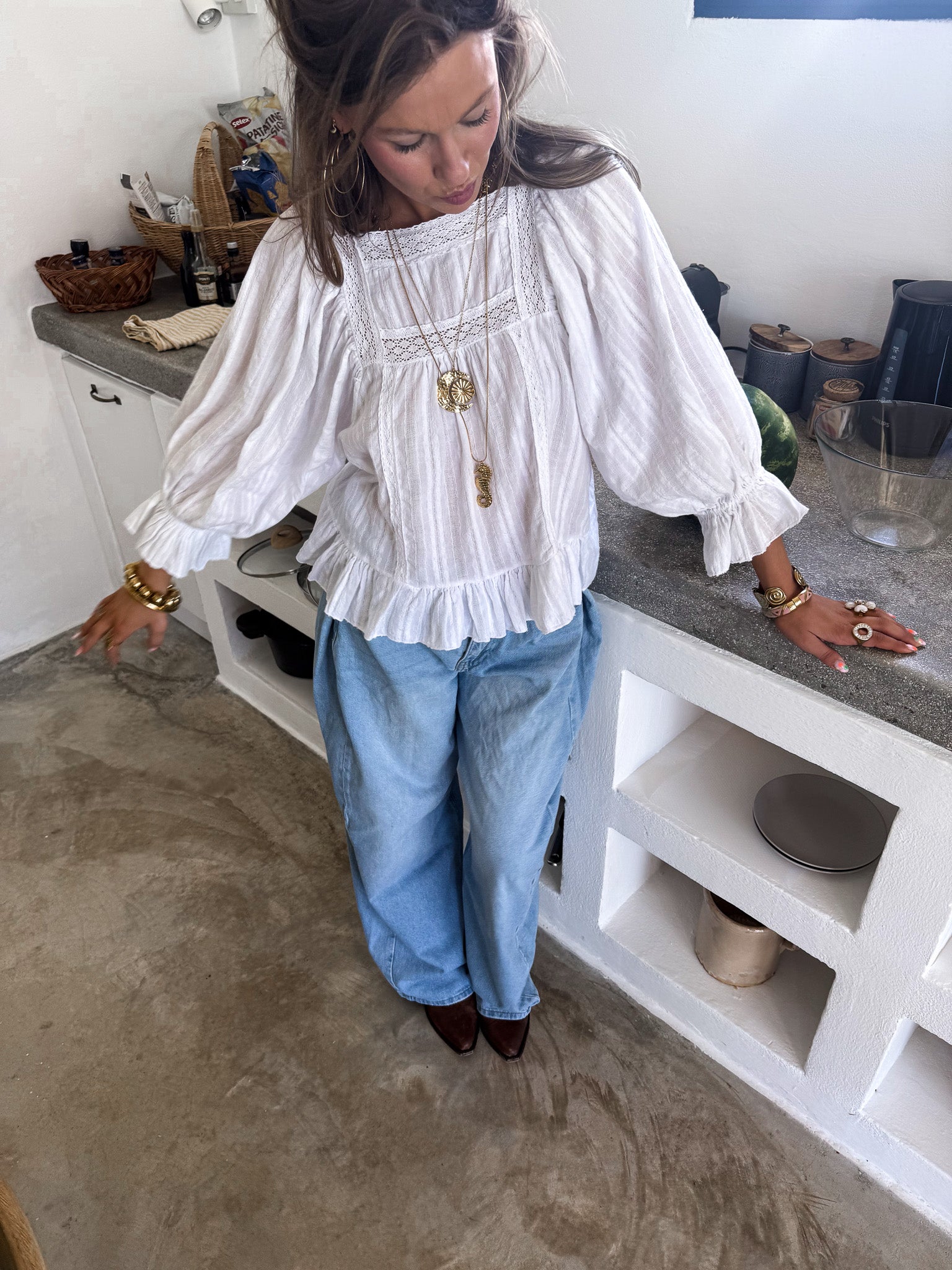 Toulouse Blouse Wit