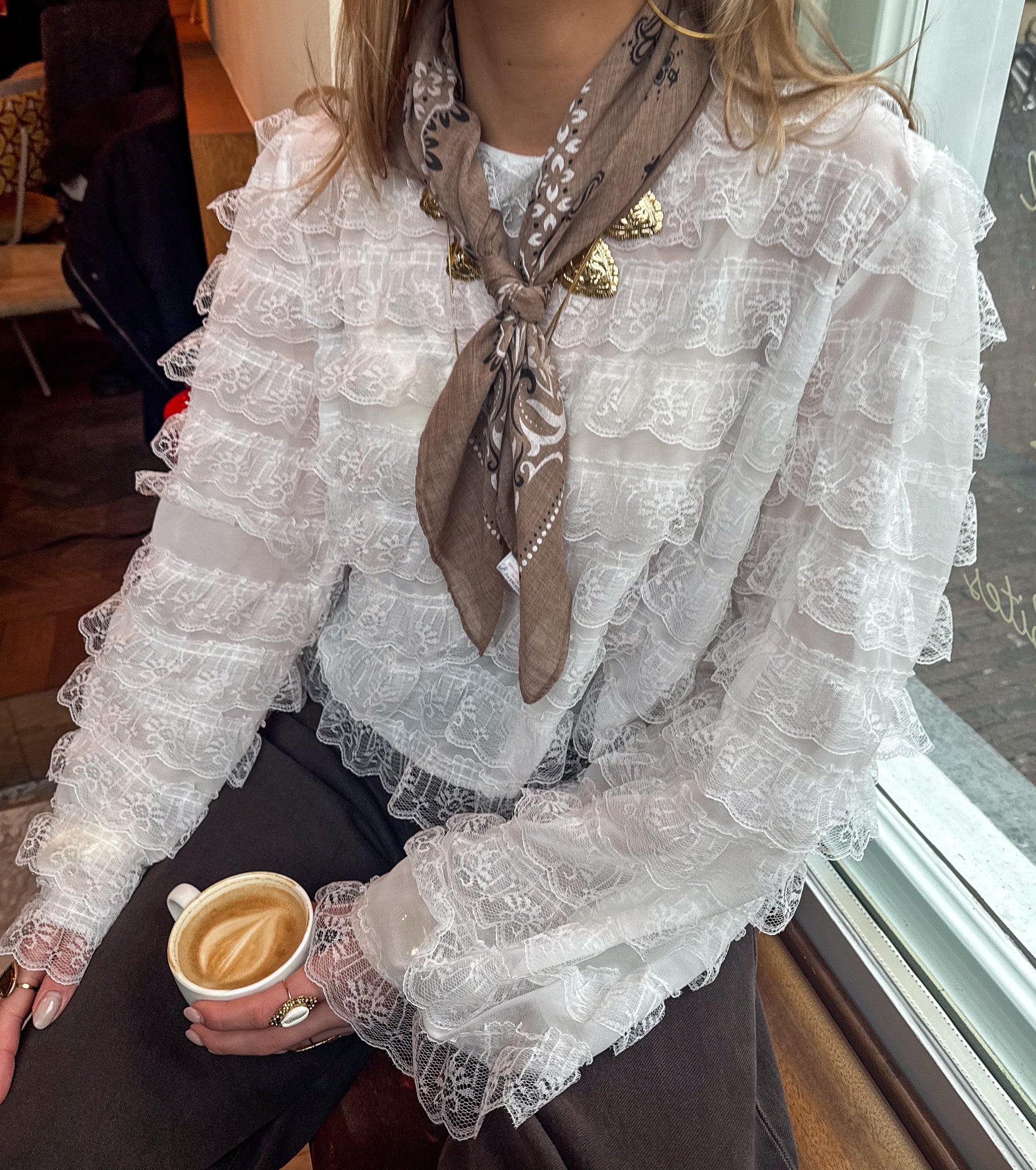 Triangle Sjaal Bandana Bruin