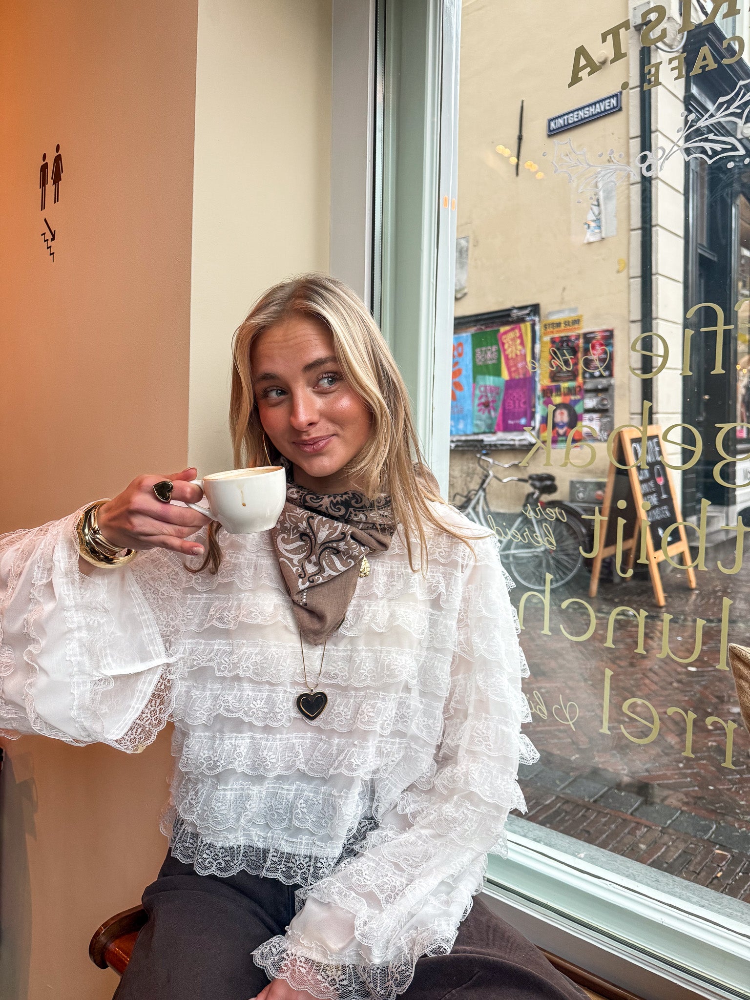 Triangle Sjaal Bandana Bruin