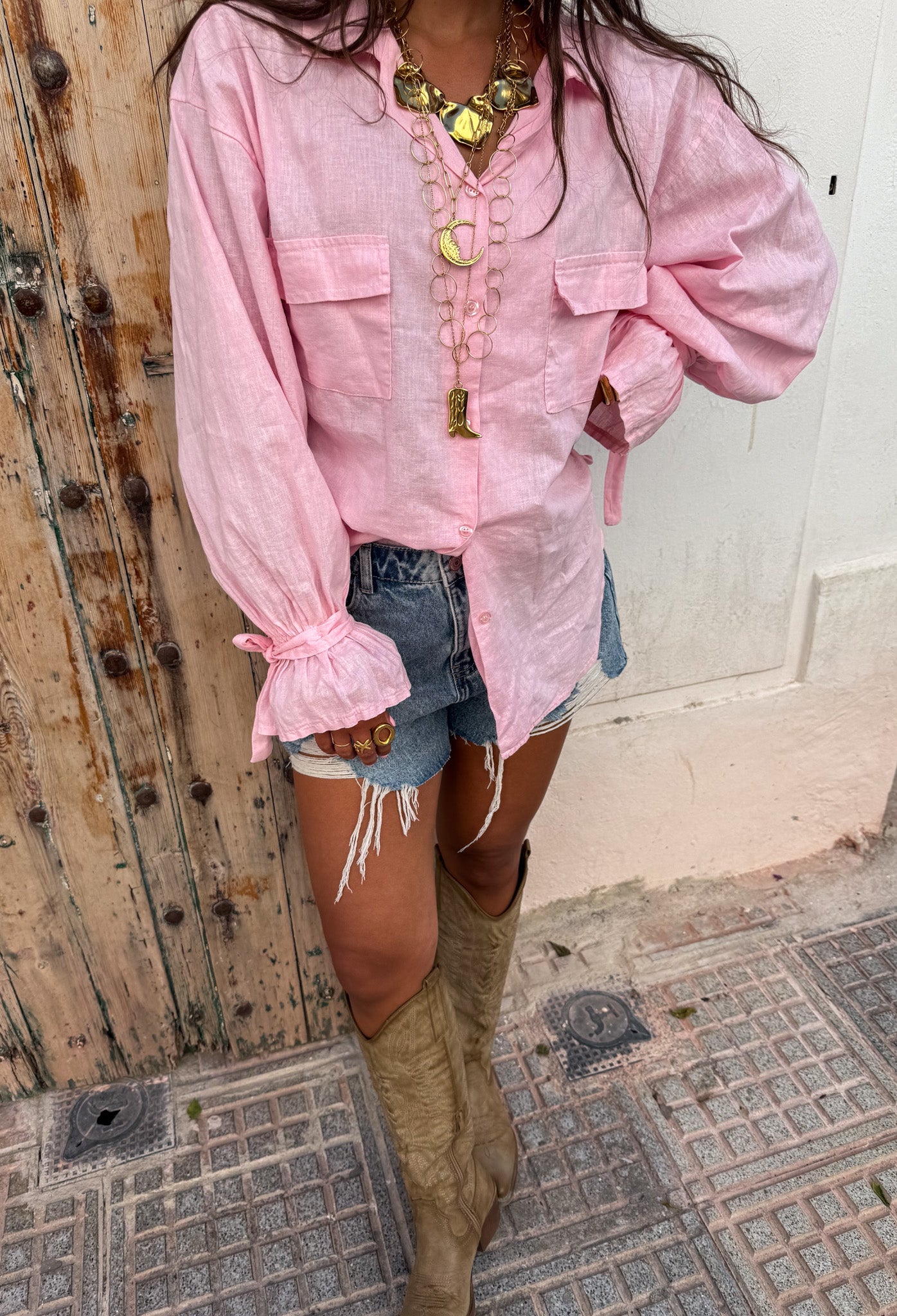 Vadella Blouse Pink