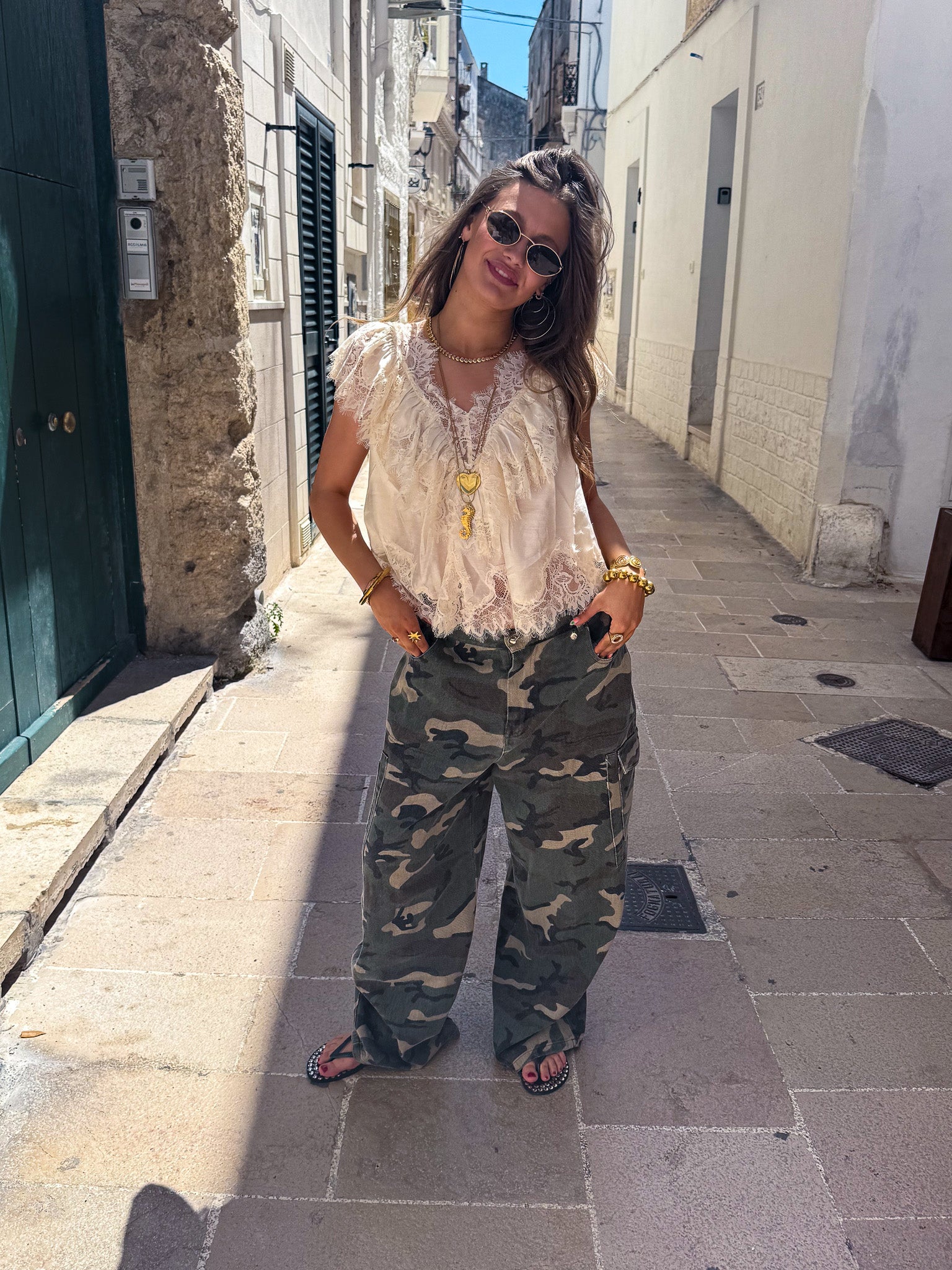 Benny Barrel Camo Jeans