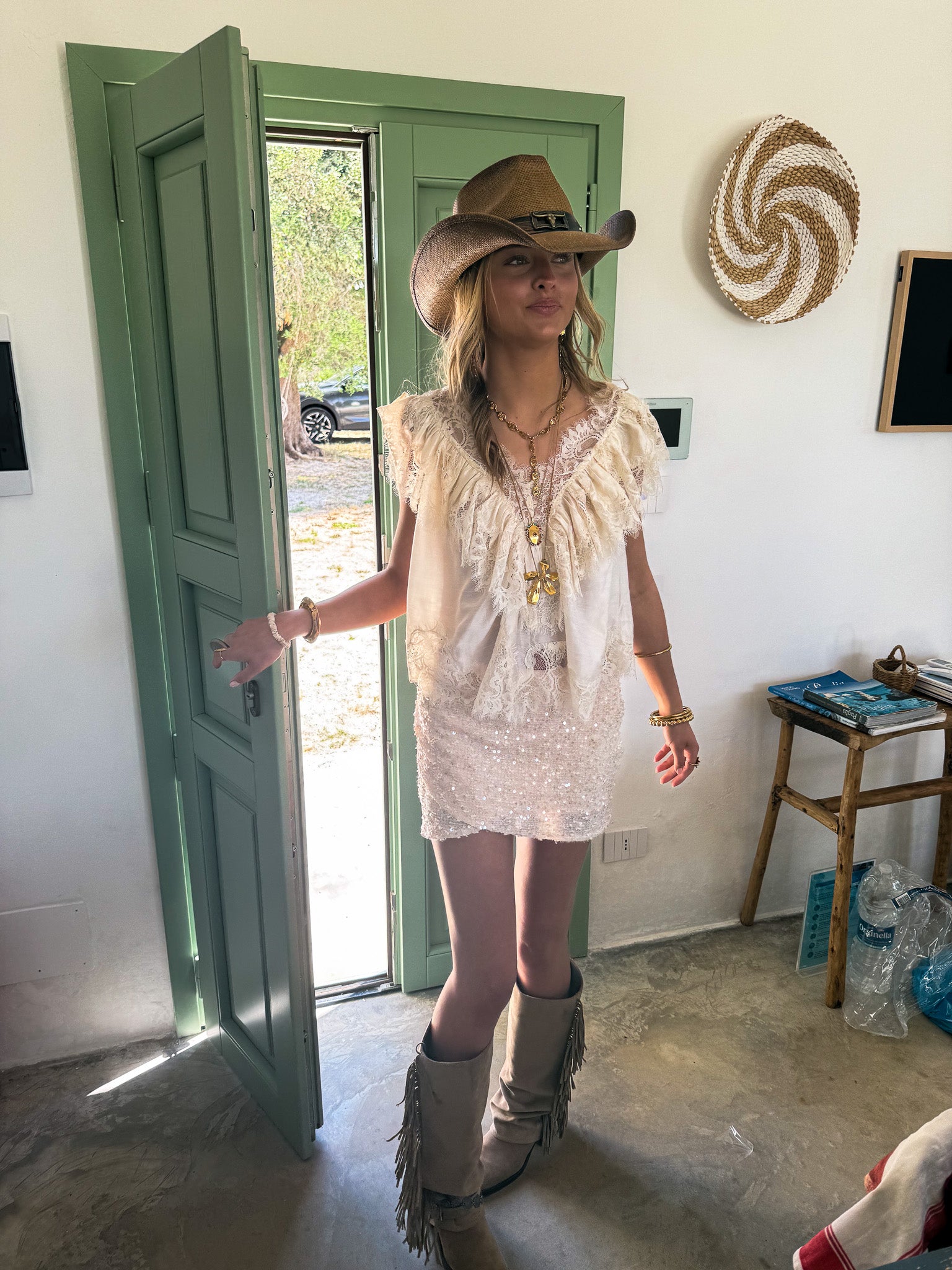 Valerie Lace Top Creme
