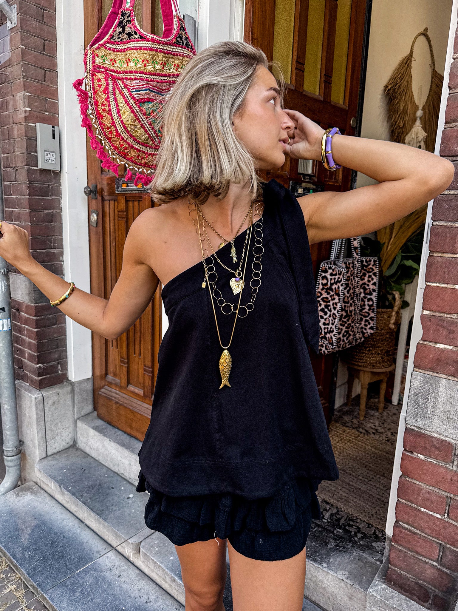 Venice Halter Top Black