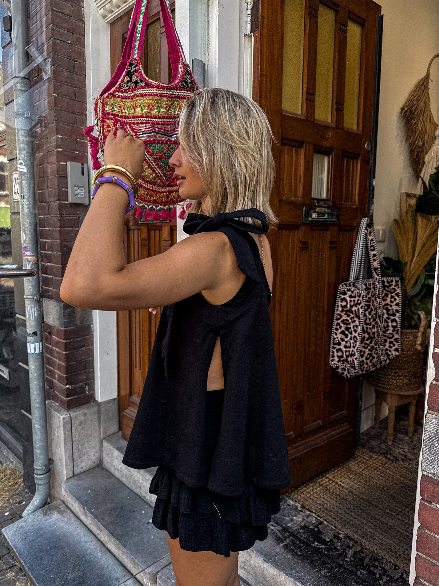 Venice Halter Top Black