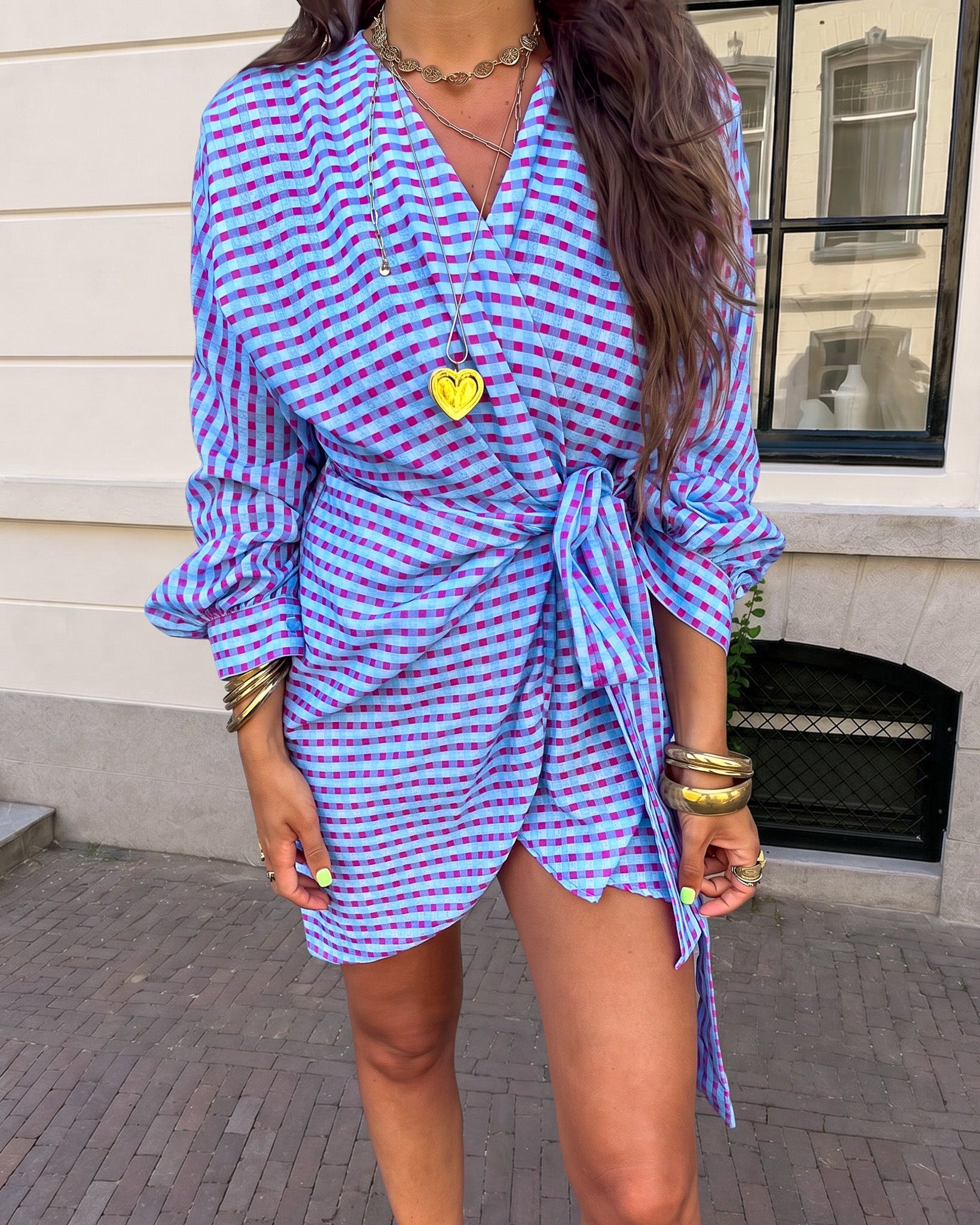 Wave Dress Blue