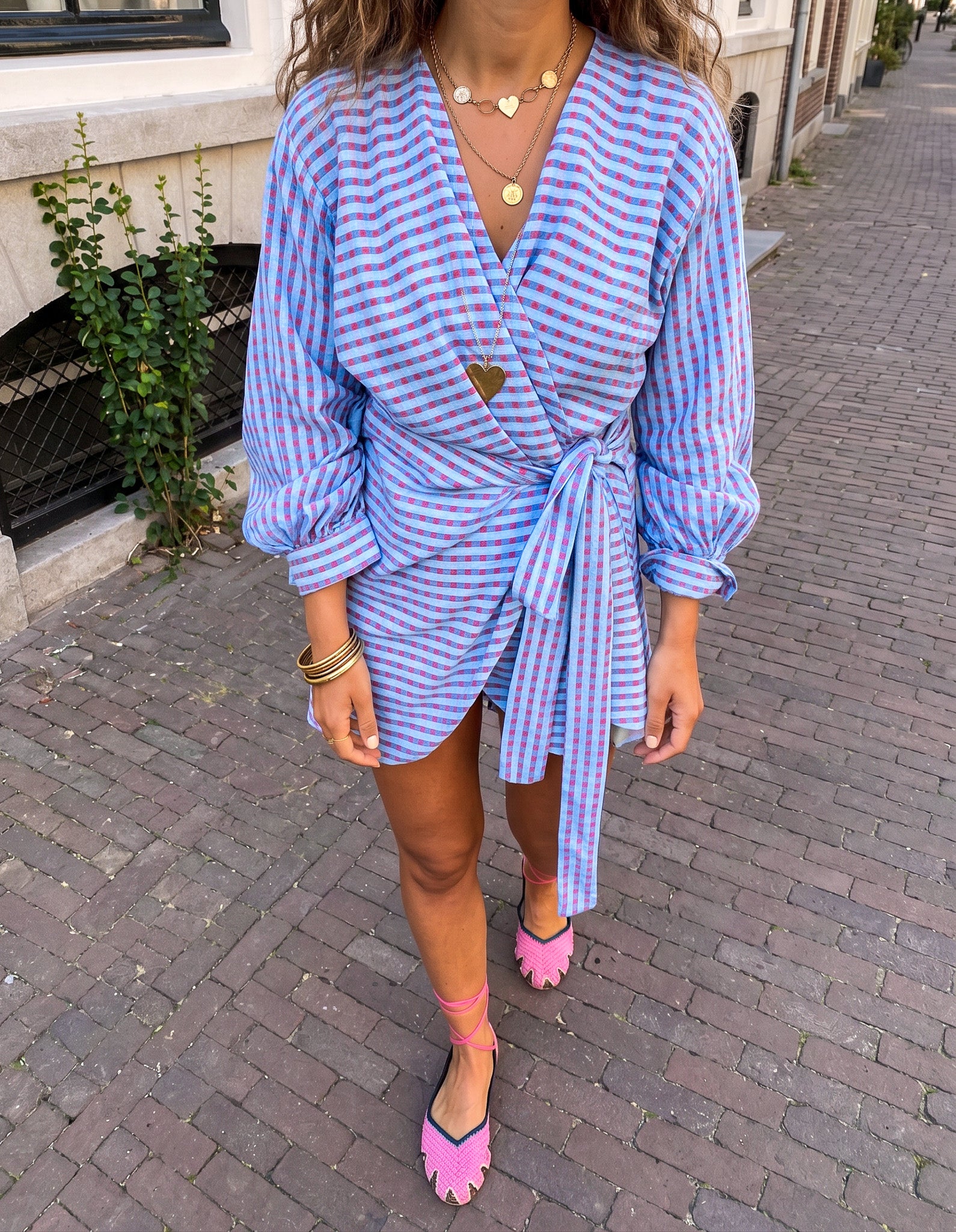 Wave Dress Blue