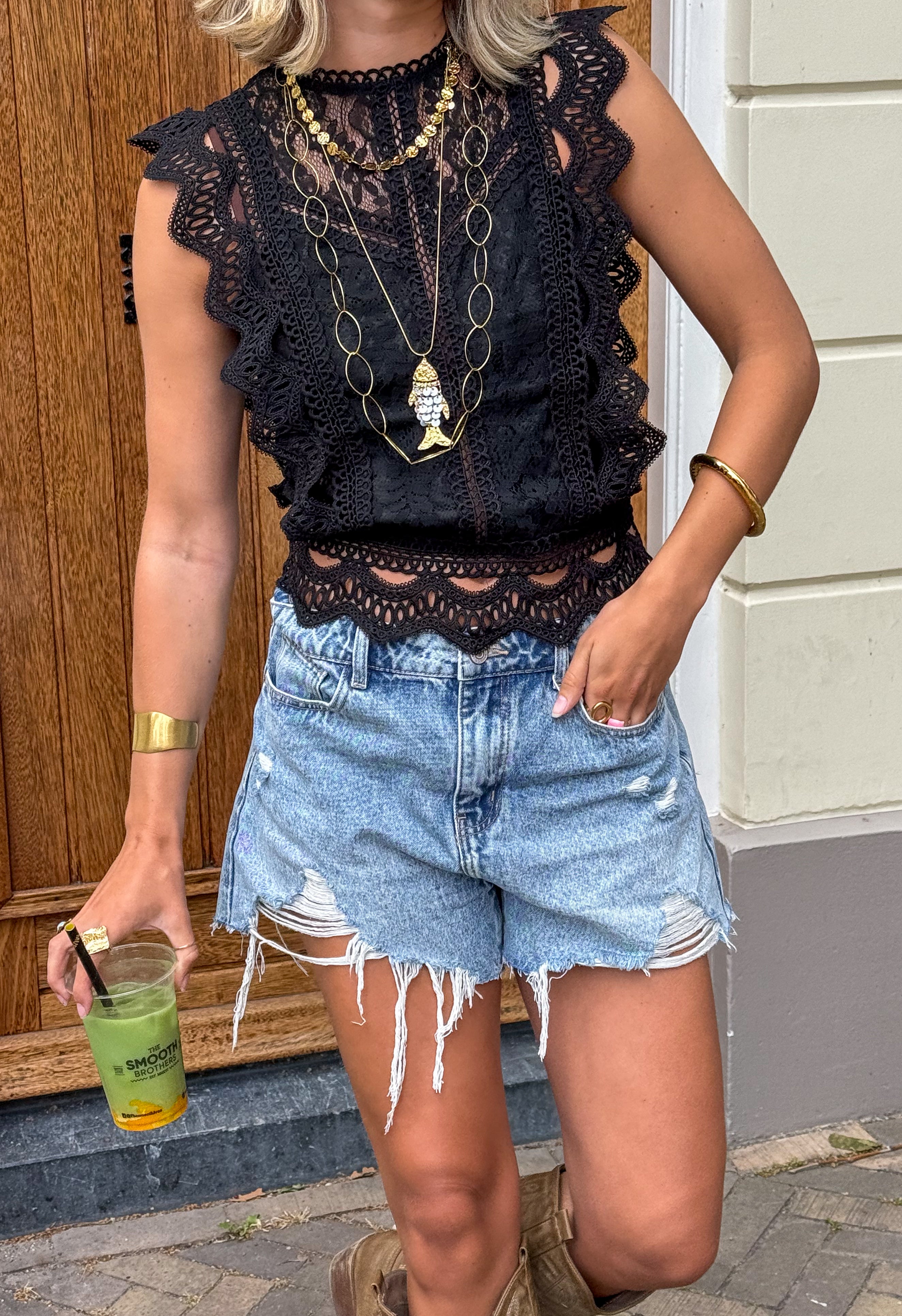 Whisper Top Black