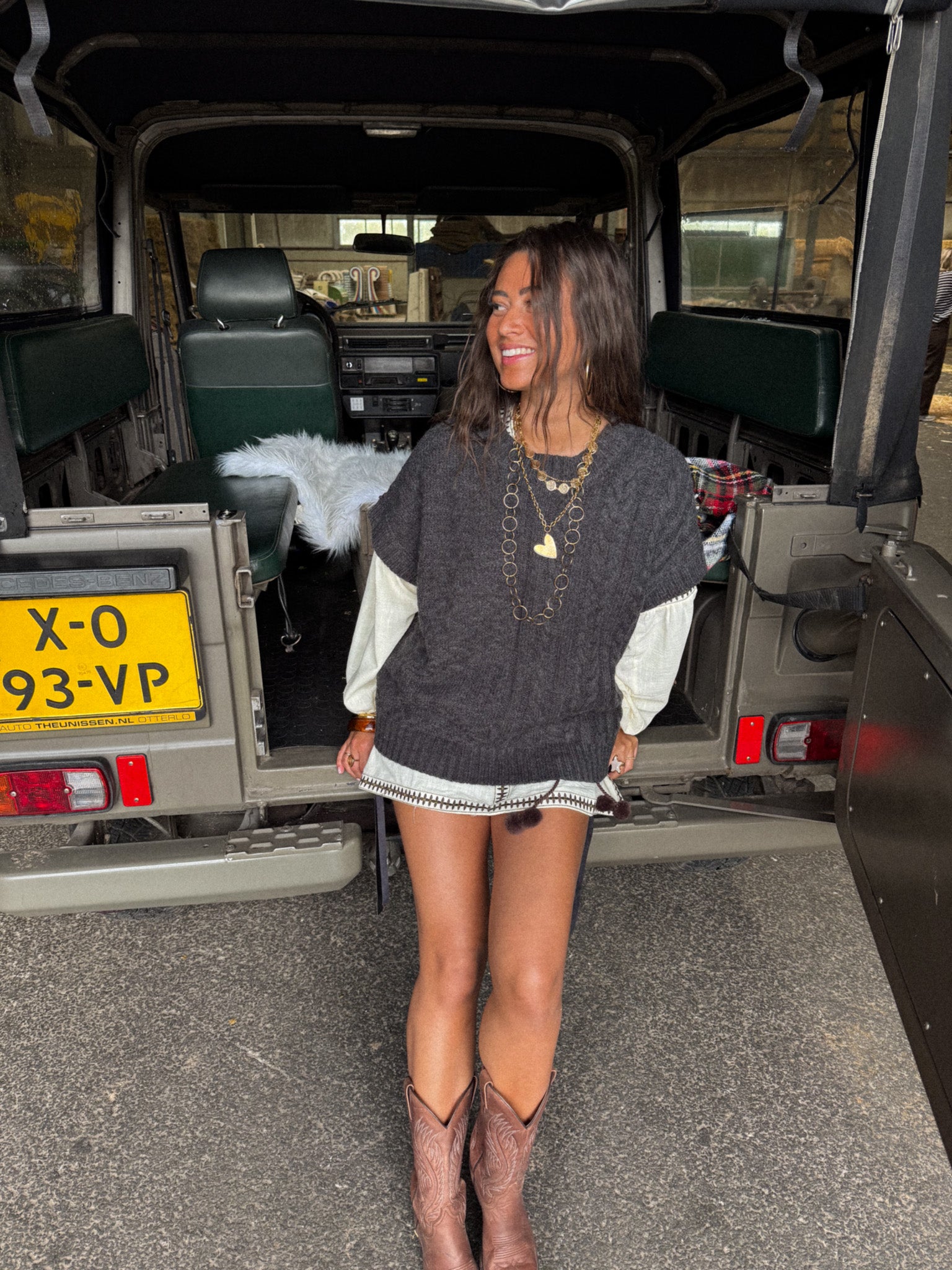 Willow Spencer Dark Grey