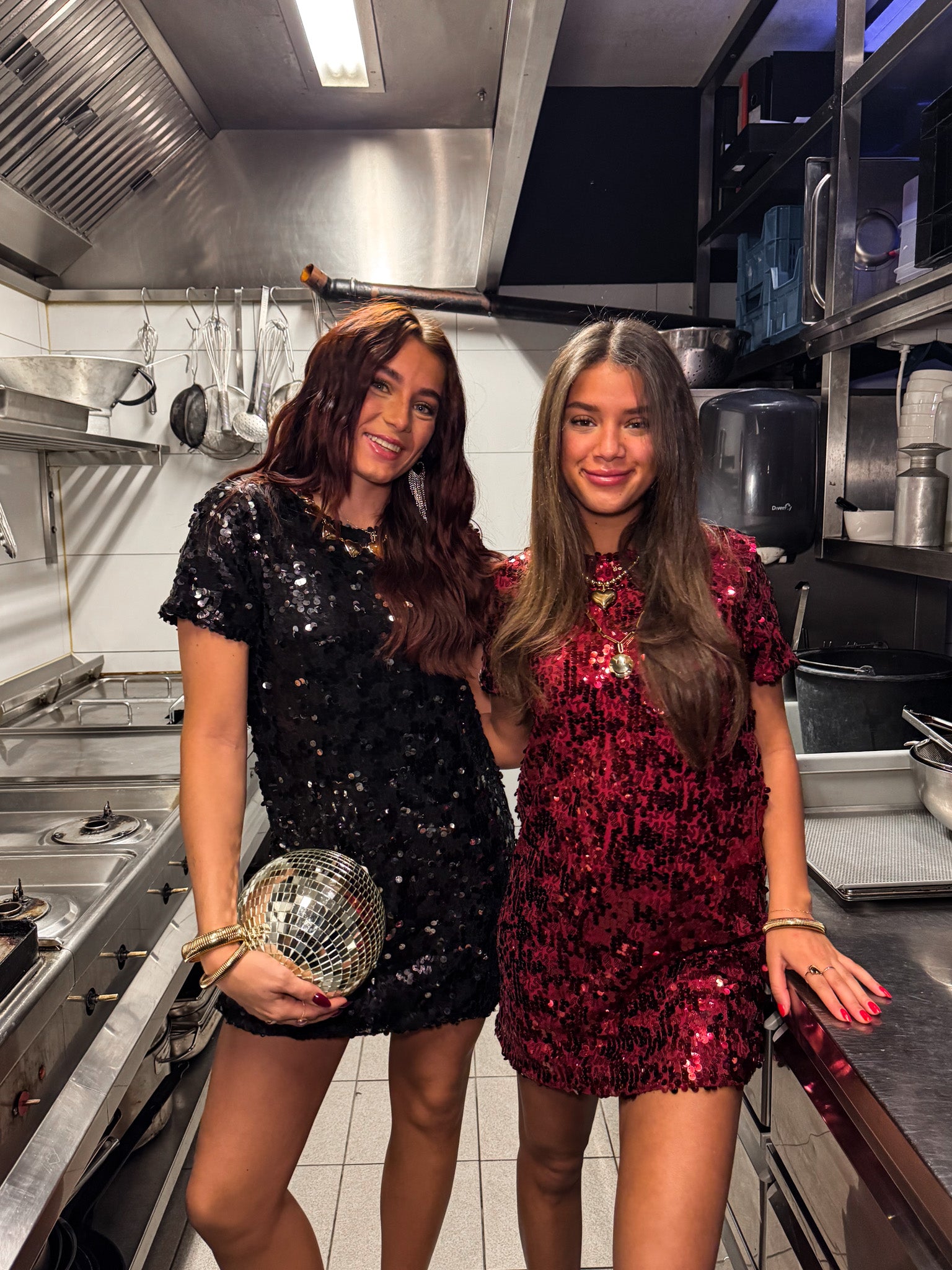 Yule Sparkle Dress Black