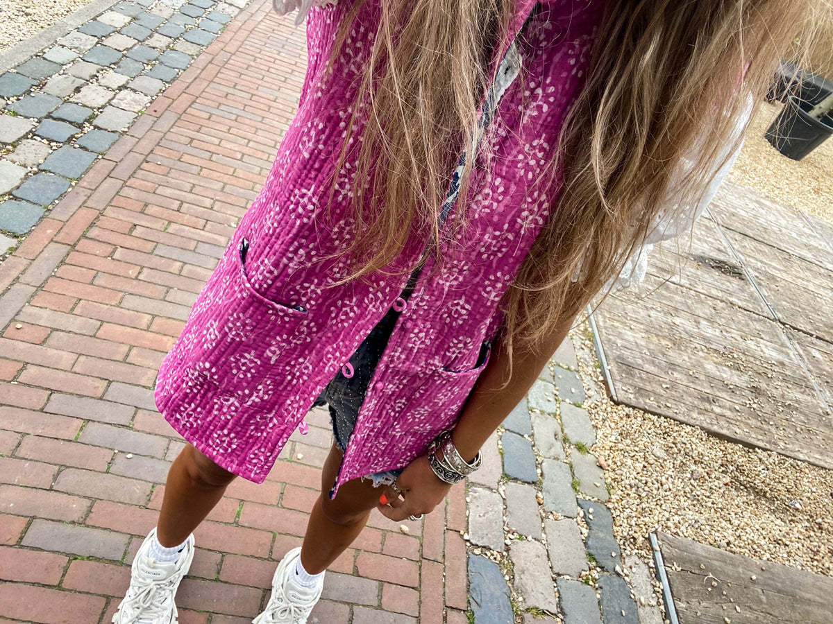 Jaina Gilet Pinktastic | Pink