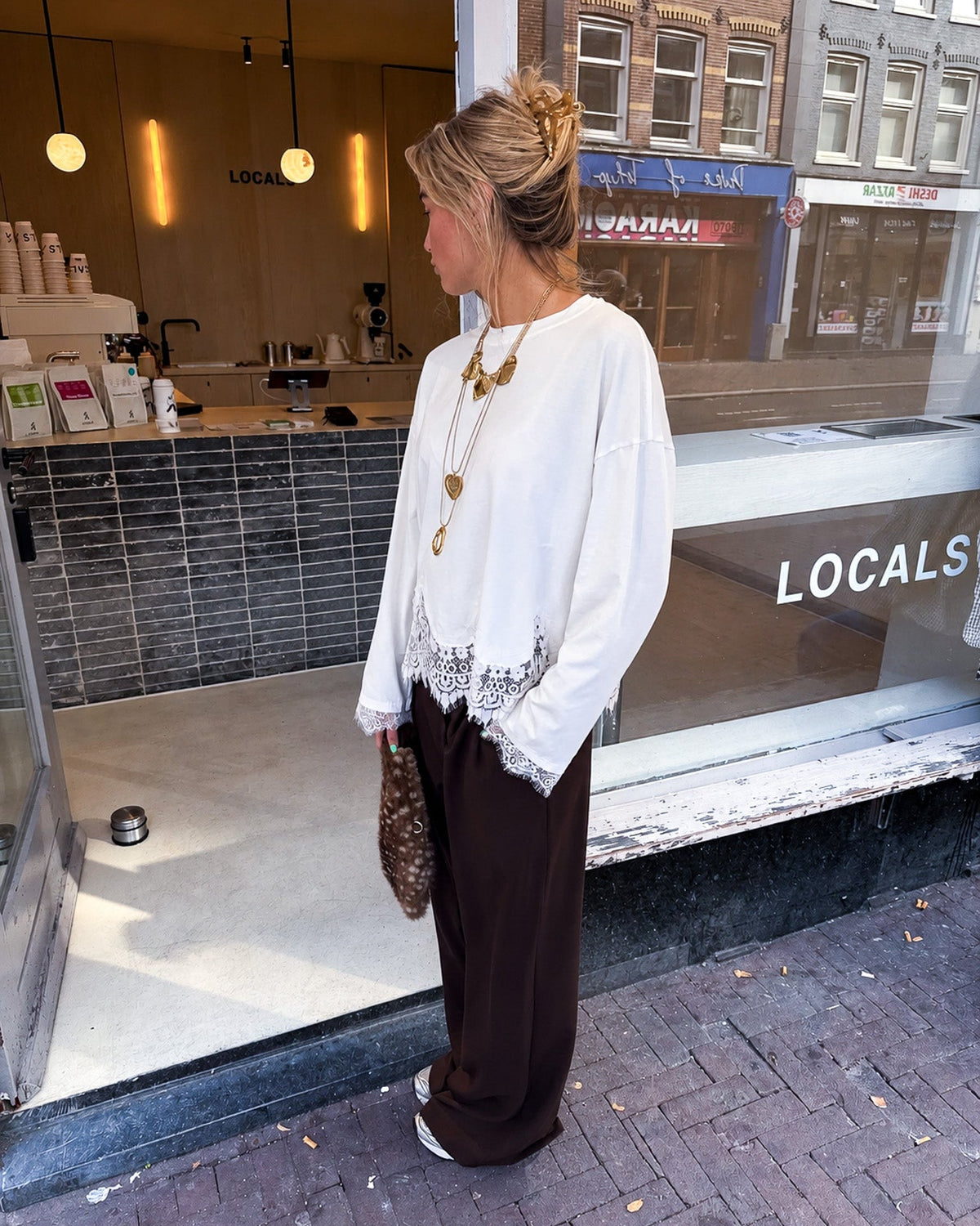 Lerry Lace Longsleeve | White