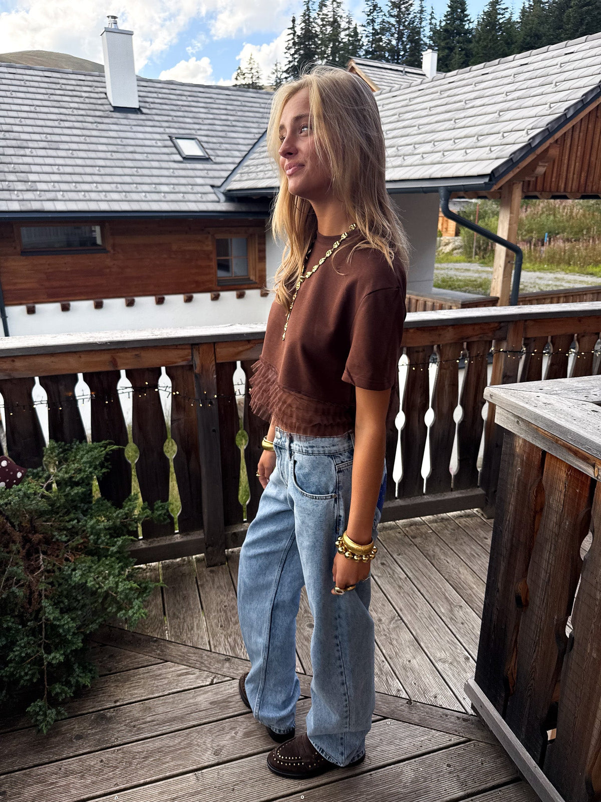 Mae T-Shirt | Brown