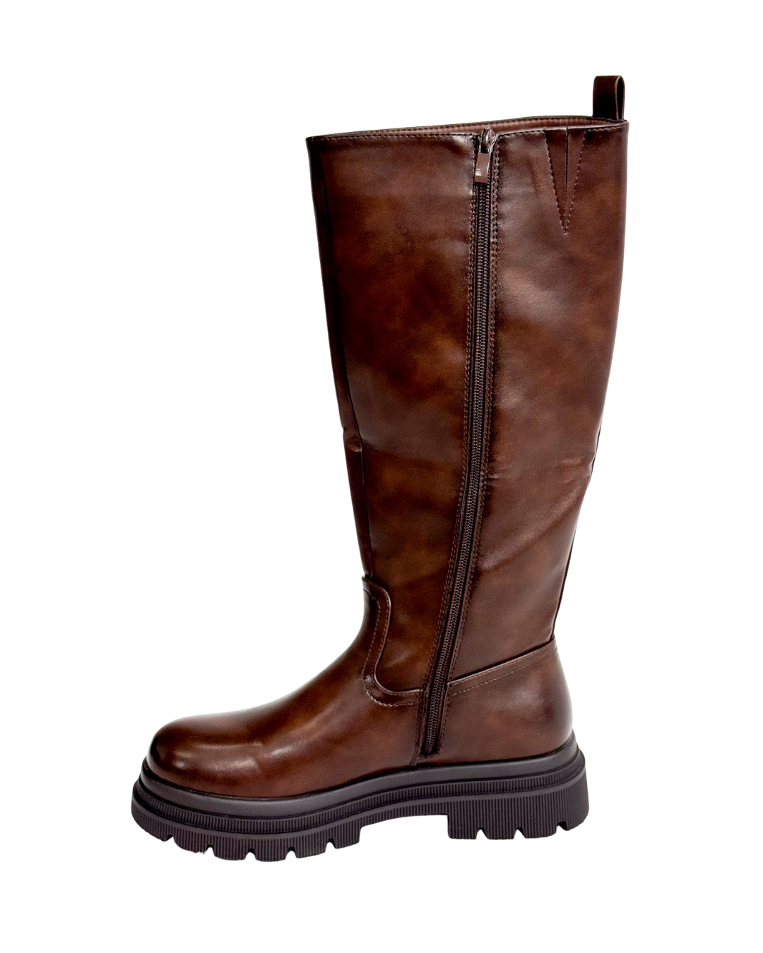 High Under Knee Boots Brown