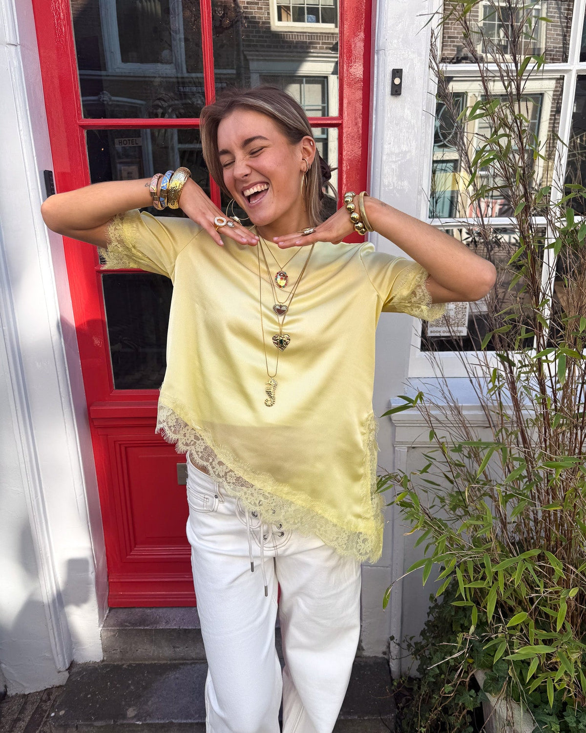 Misty Lace Top | Lemon