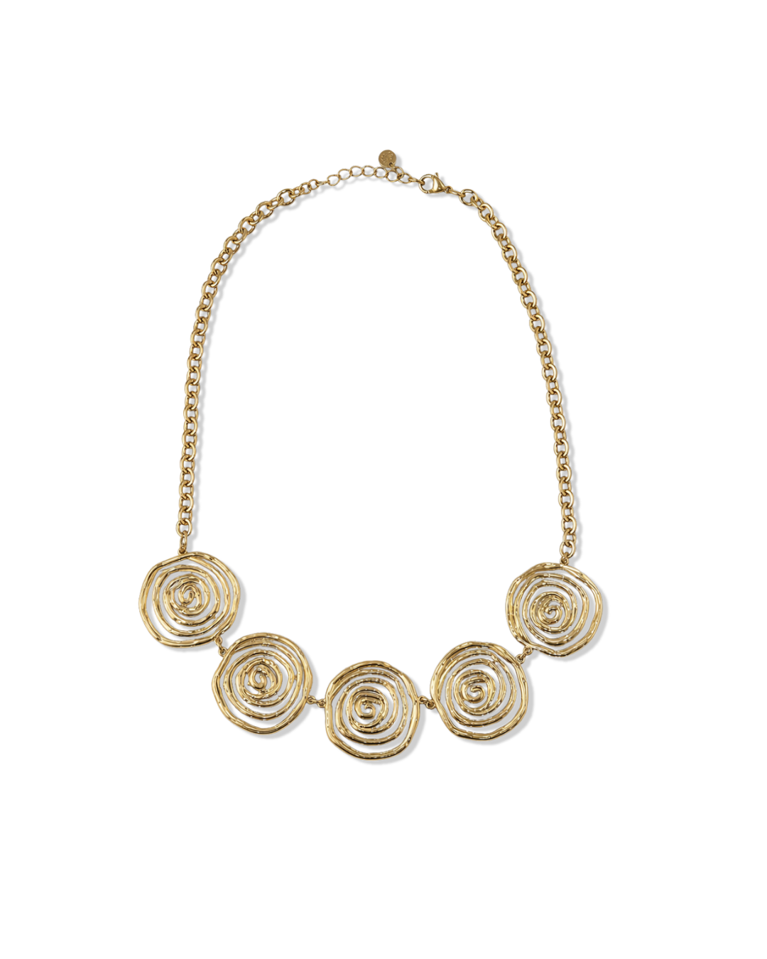 Spiral Round Ketting | Gold