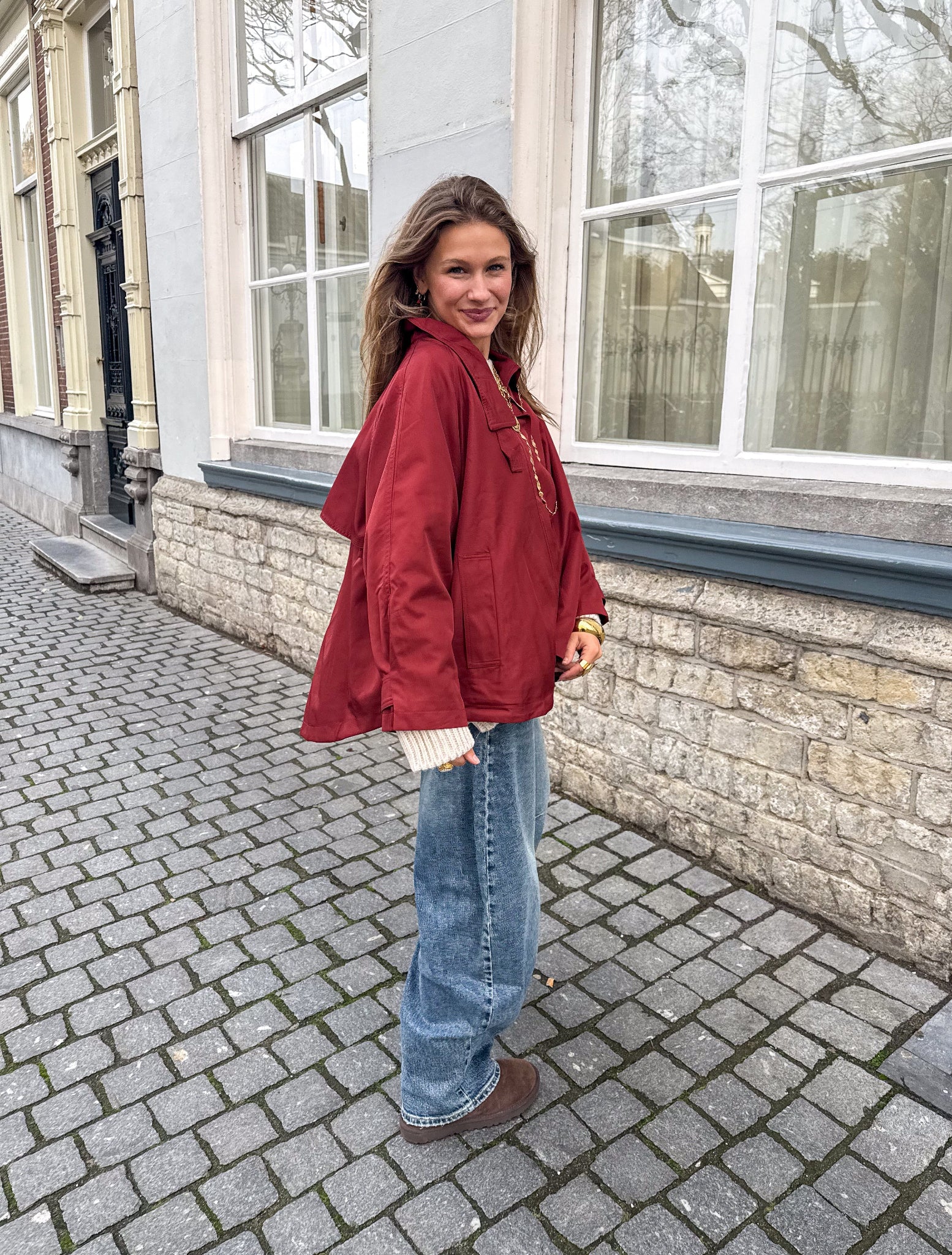 Alain Trenchcoat Red