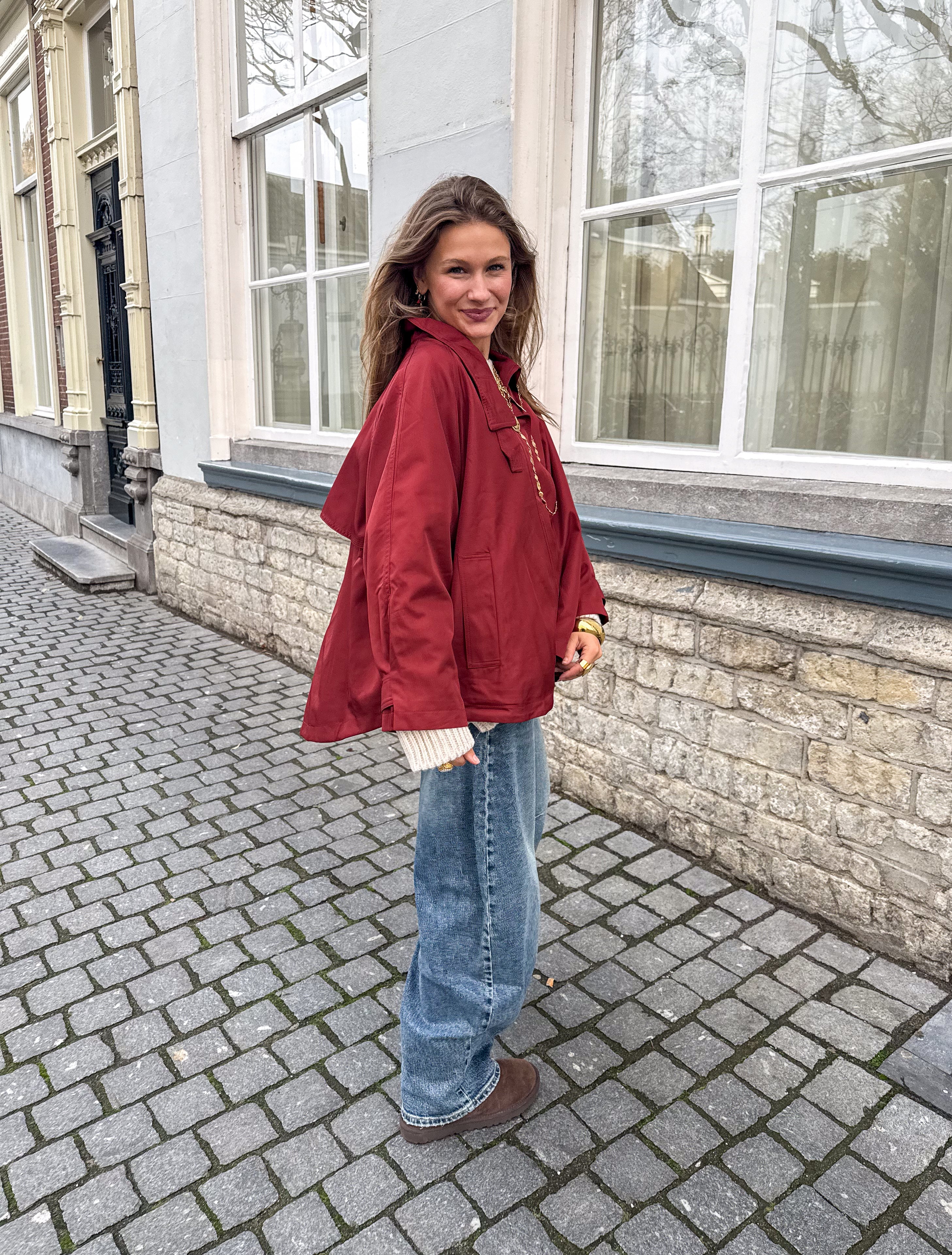 Alain Trenchcoat Red