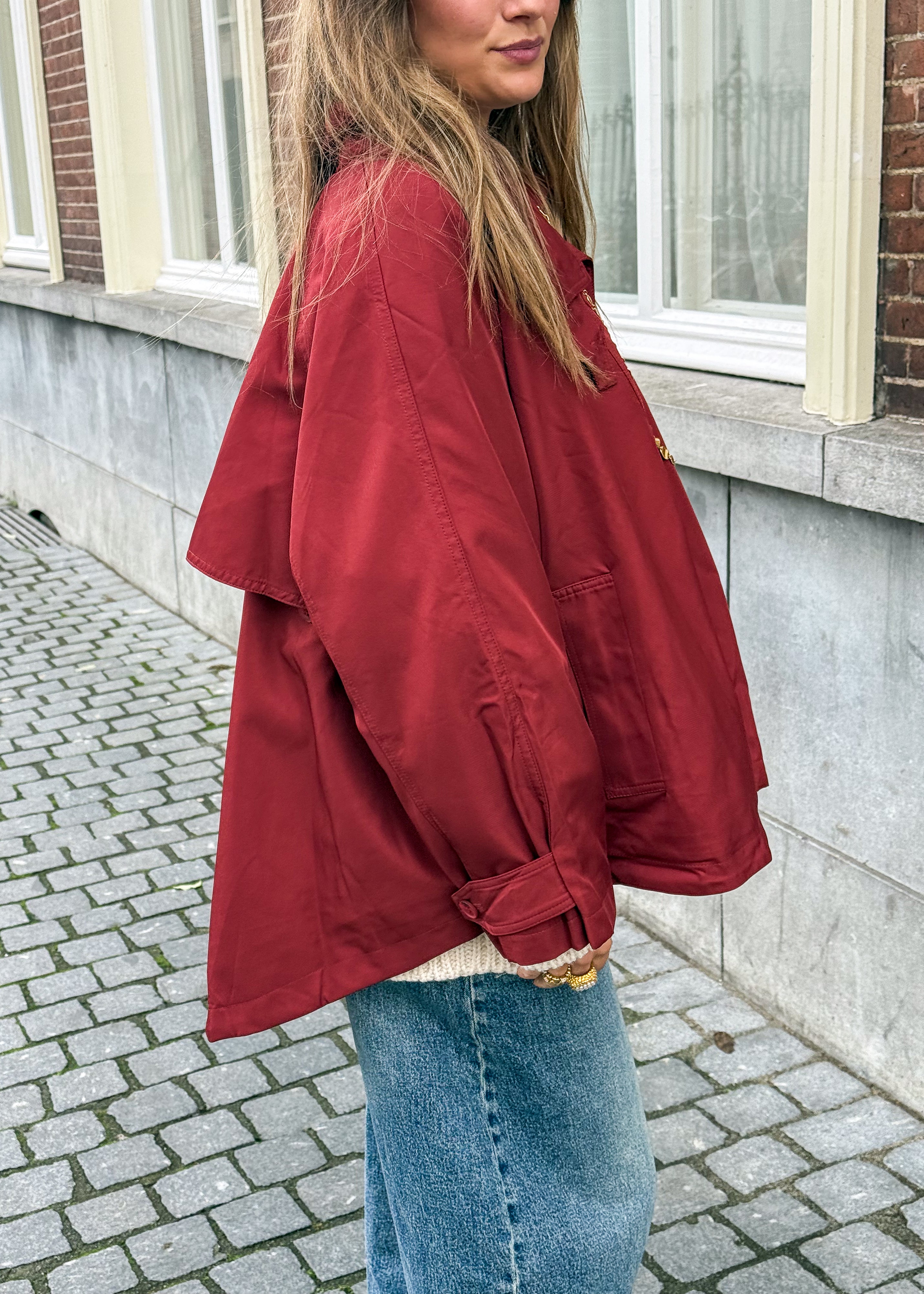 Alain Trenchcoat Red