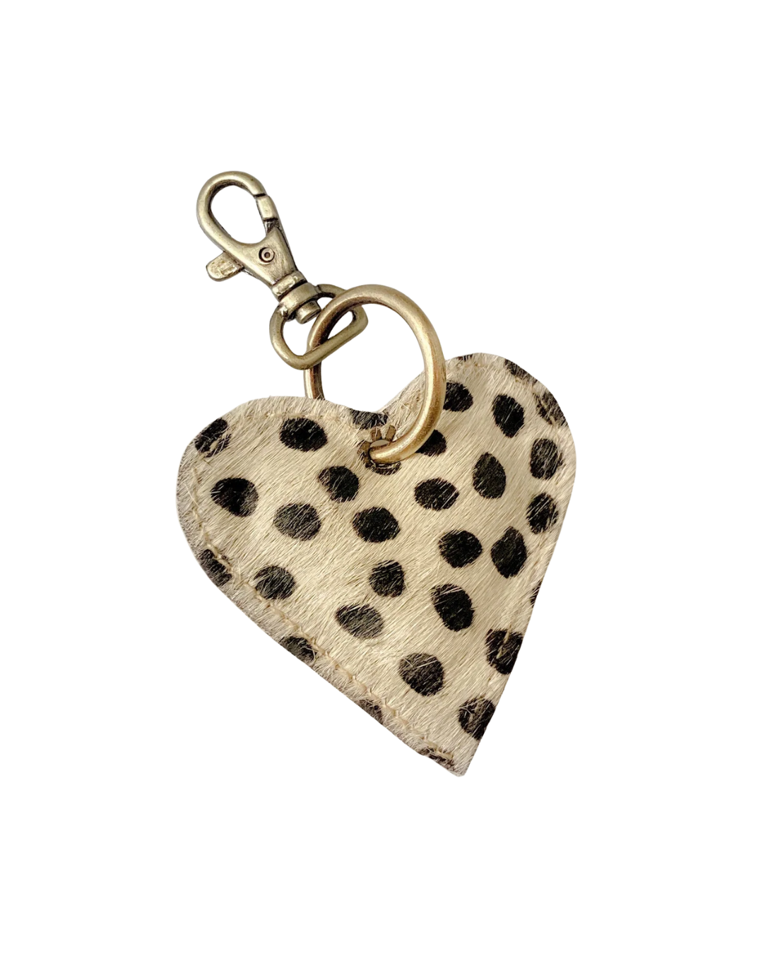 Cheetah Light Heart Keychain
