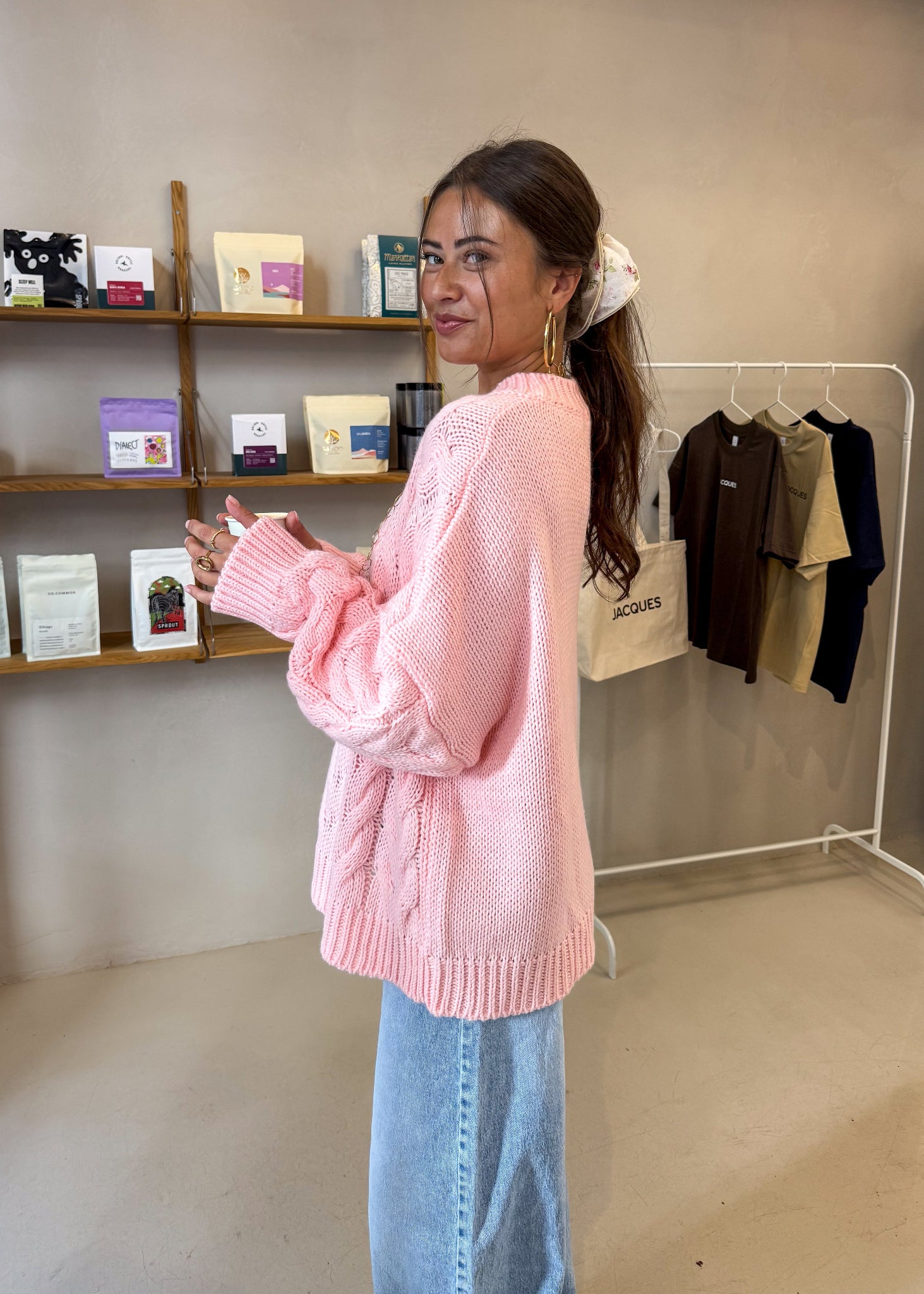 Cuddle Weather Sweater Rose