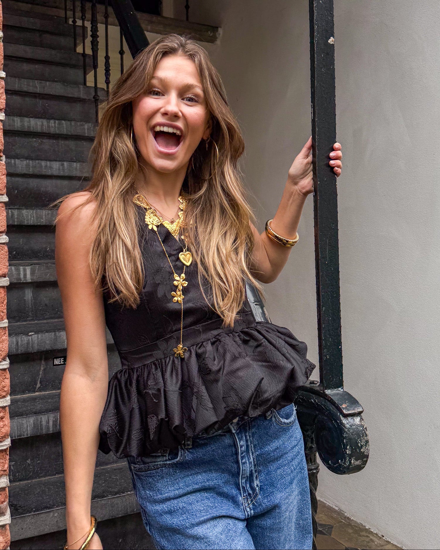 Flirty Friday Top Black