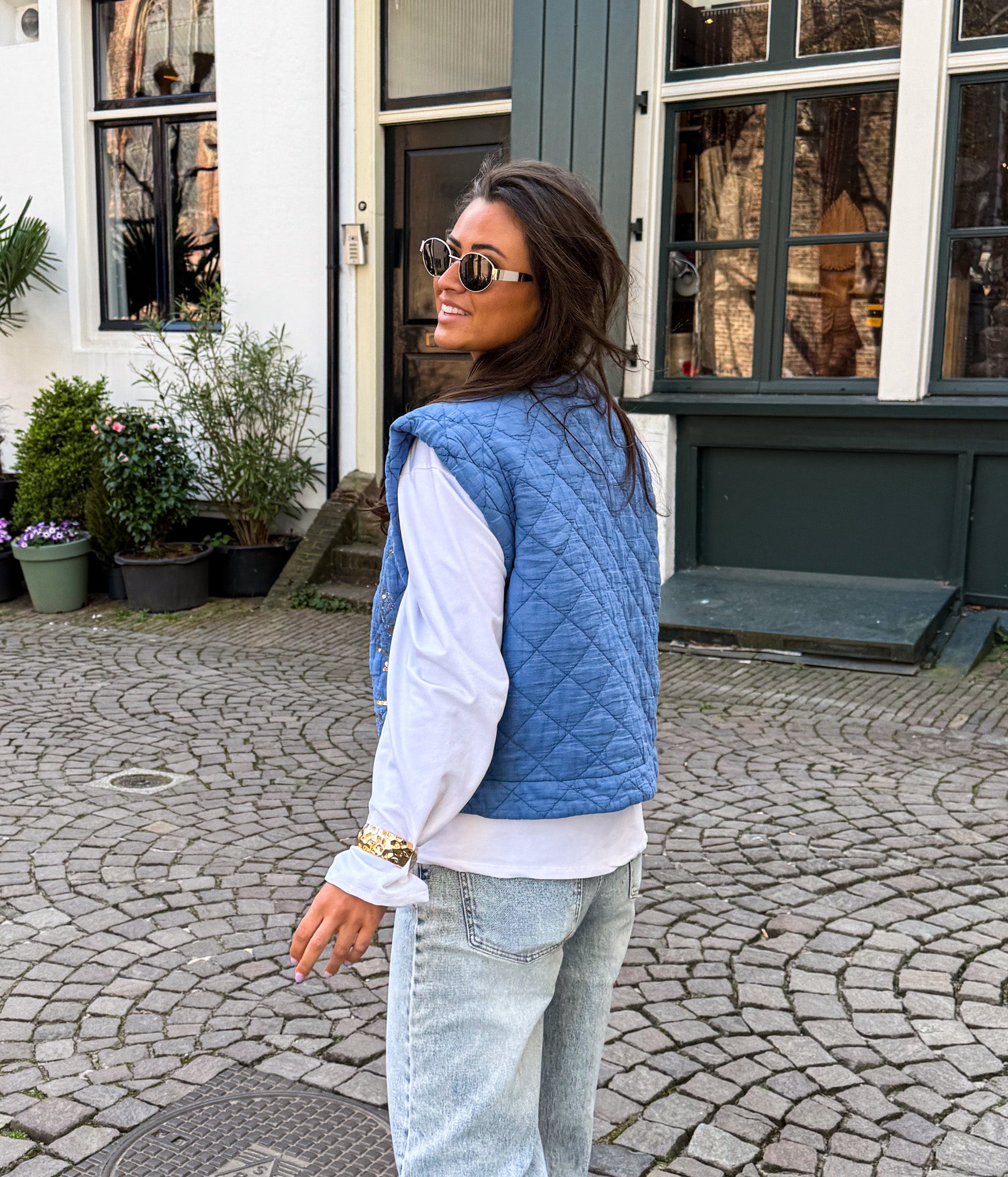 Gael Gilet Blue