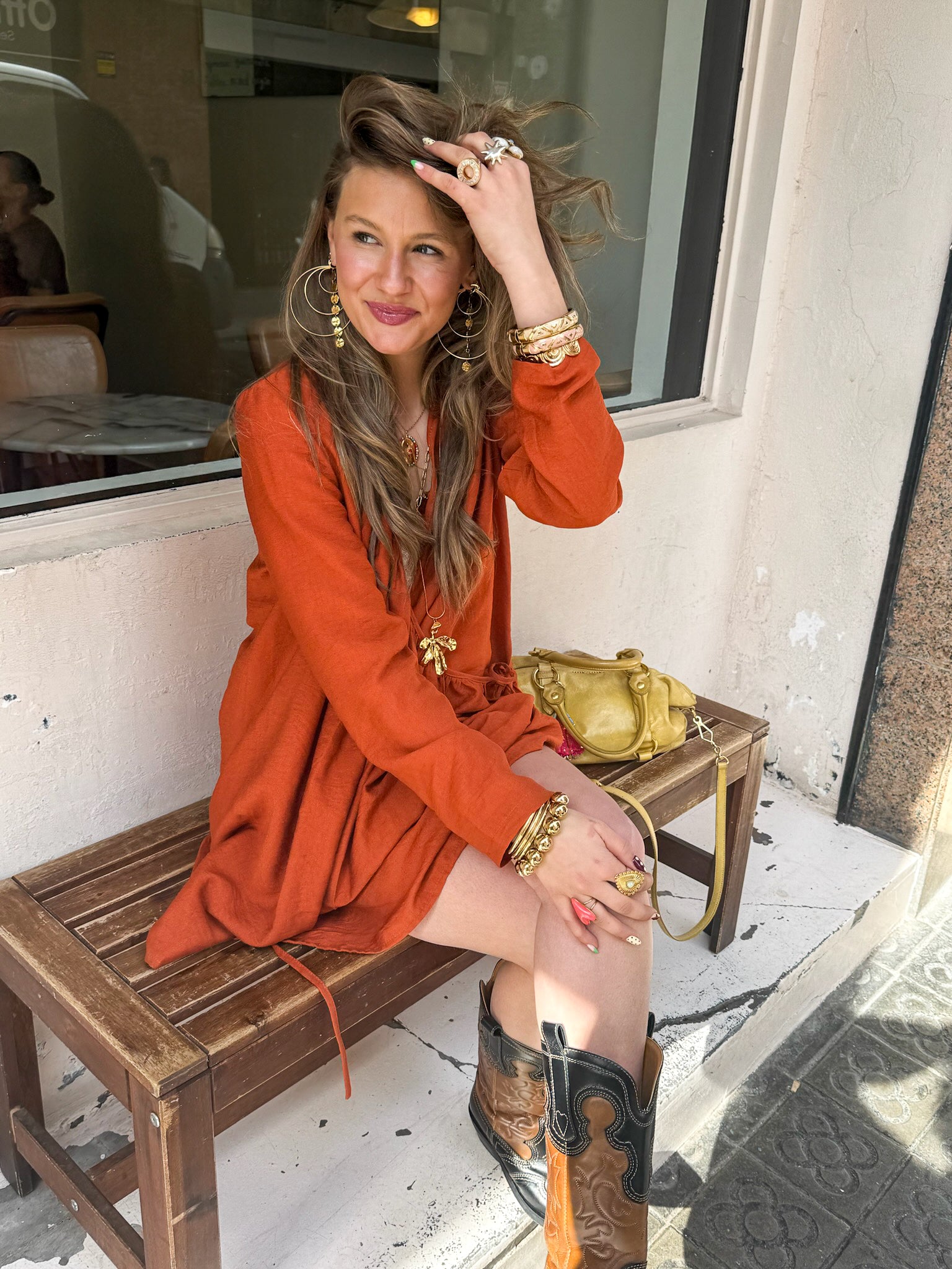 Boucles d'oreilles rondes et rondes