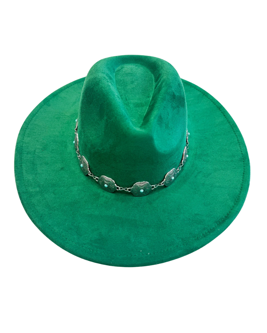 Iconic Silver Charm Hat Green
