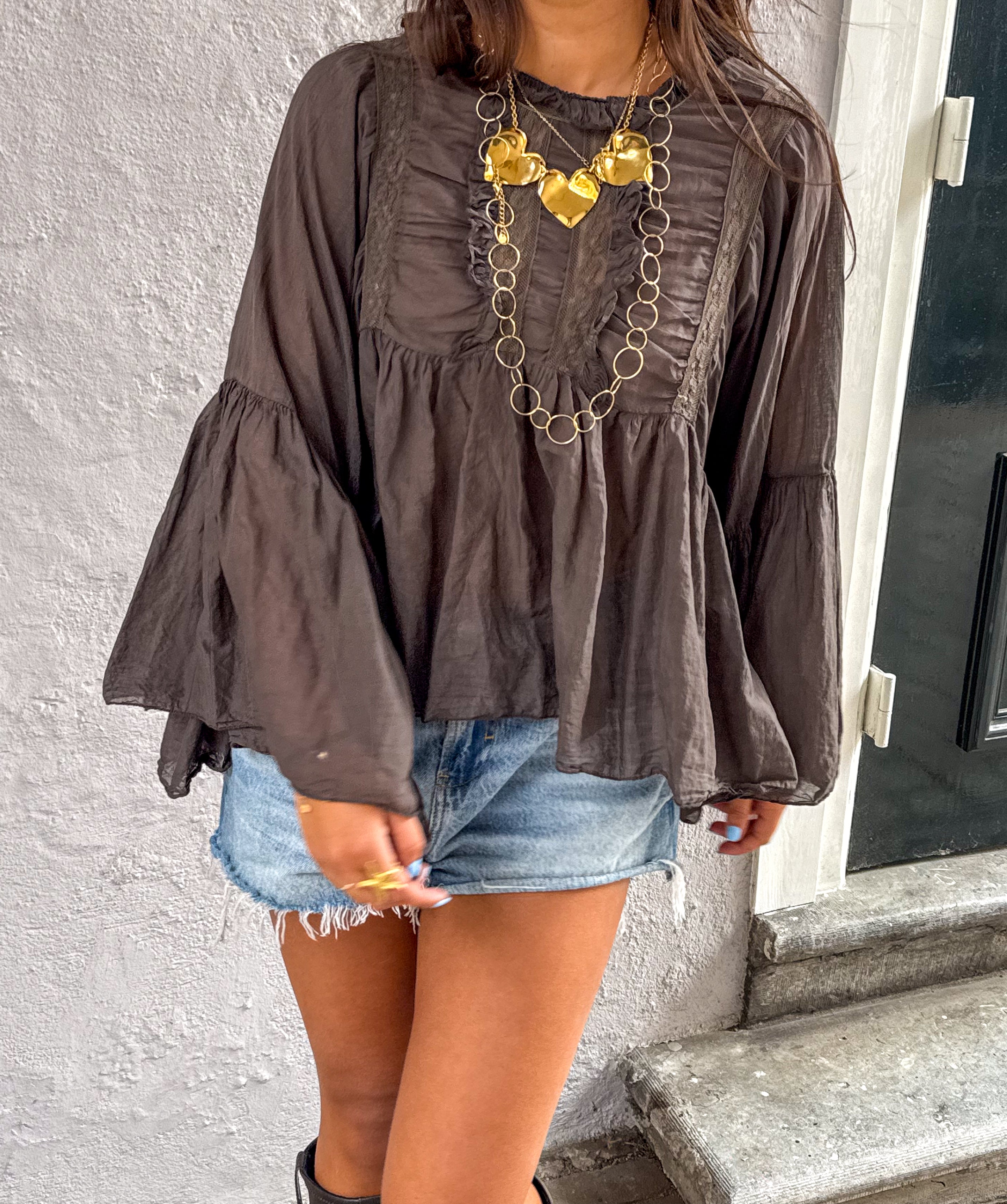 Michaela Blouse Brown