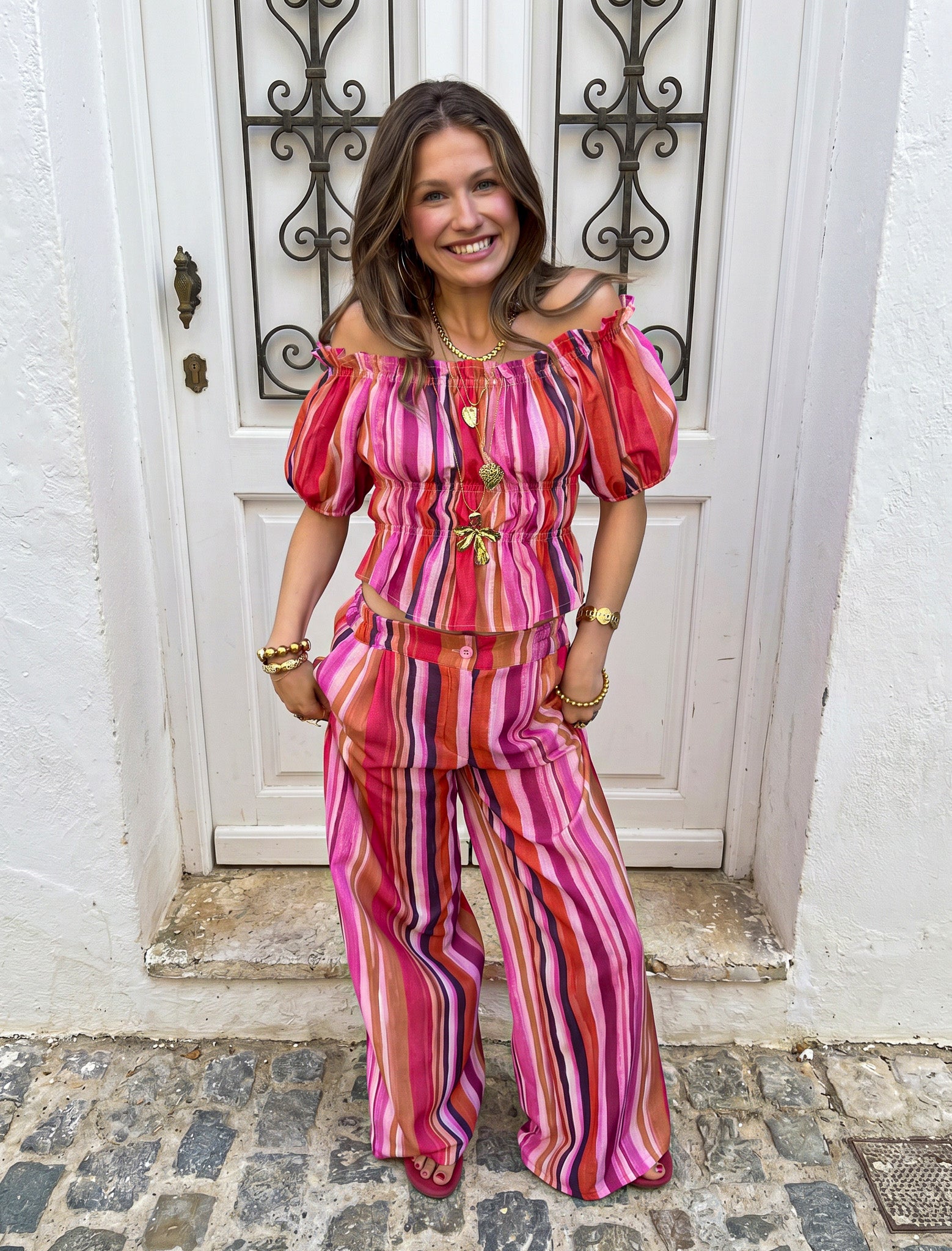 Mylena Streep Set Roze
