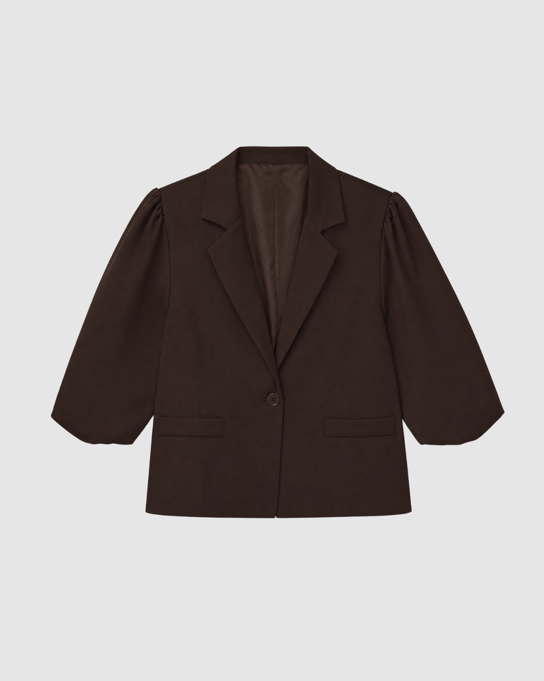 Nora Korte Mouwen Blazer | Brown
