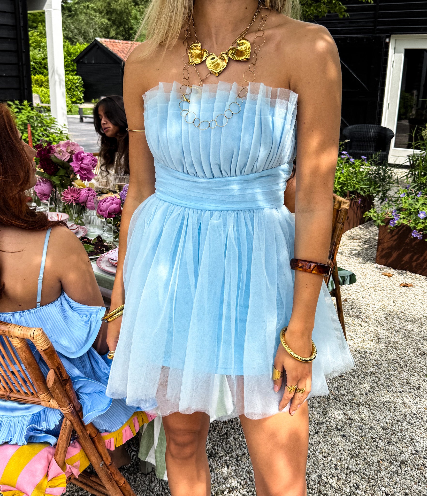 Scroppino Dress Skye Blue