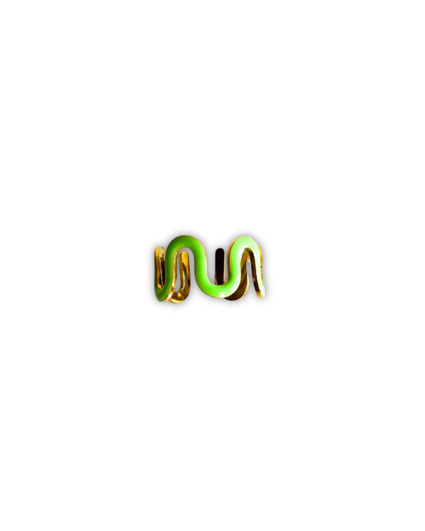 Swirl Ring Green